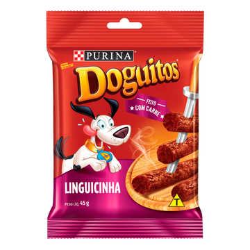 Petisco para Cães Linguicinha Purina Doguitos Pacote 45g