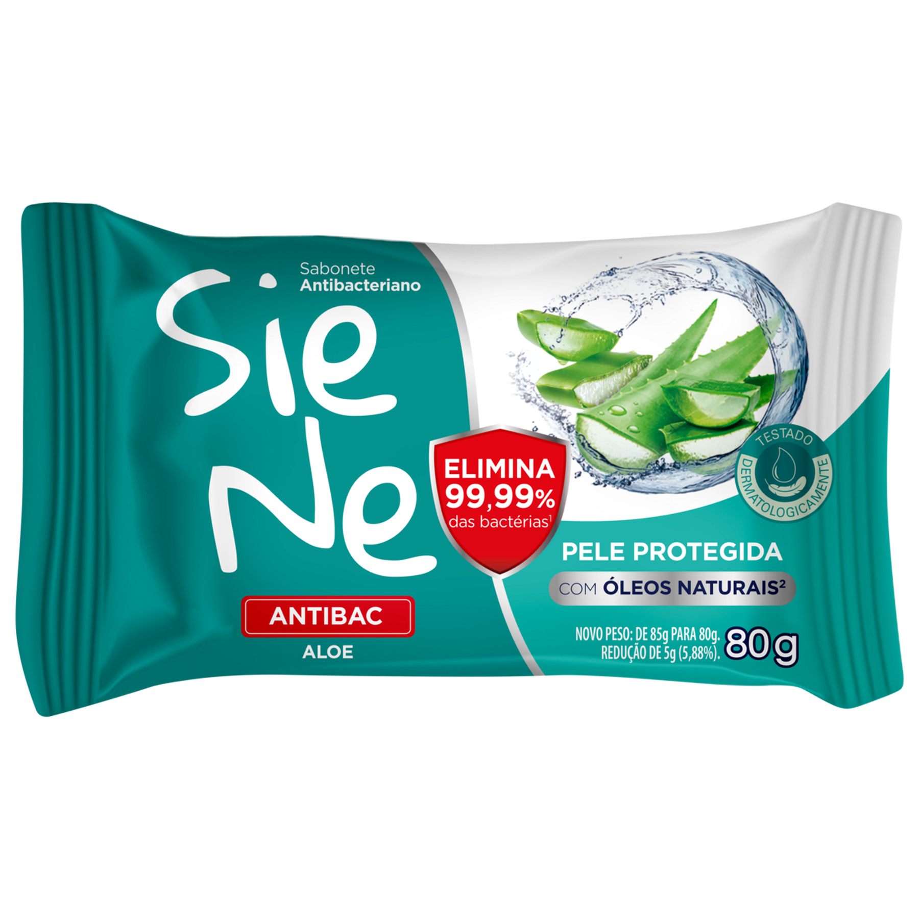 Sabonete Barra Antibac Aloe Siene Yp&ecirc; Flow Pack 80g