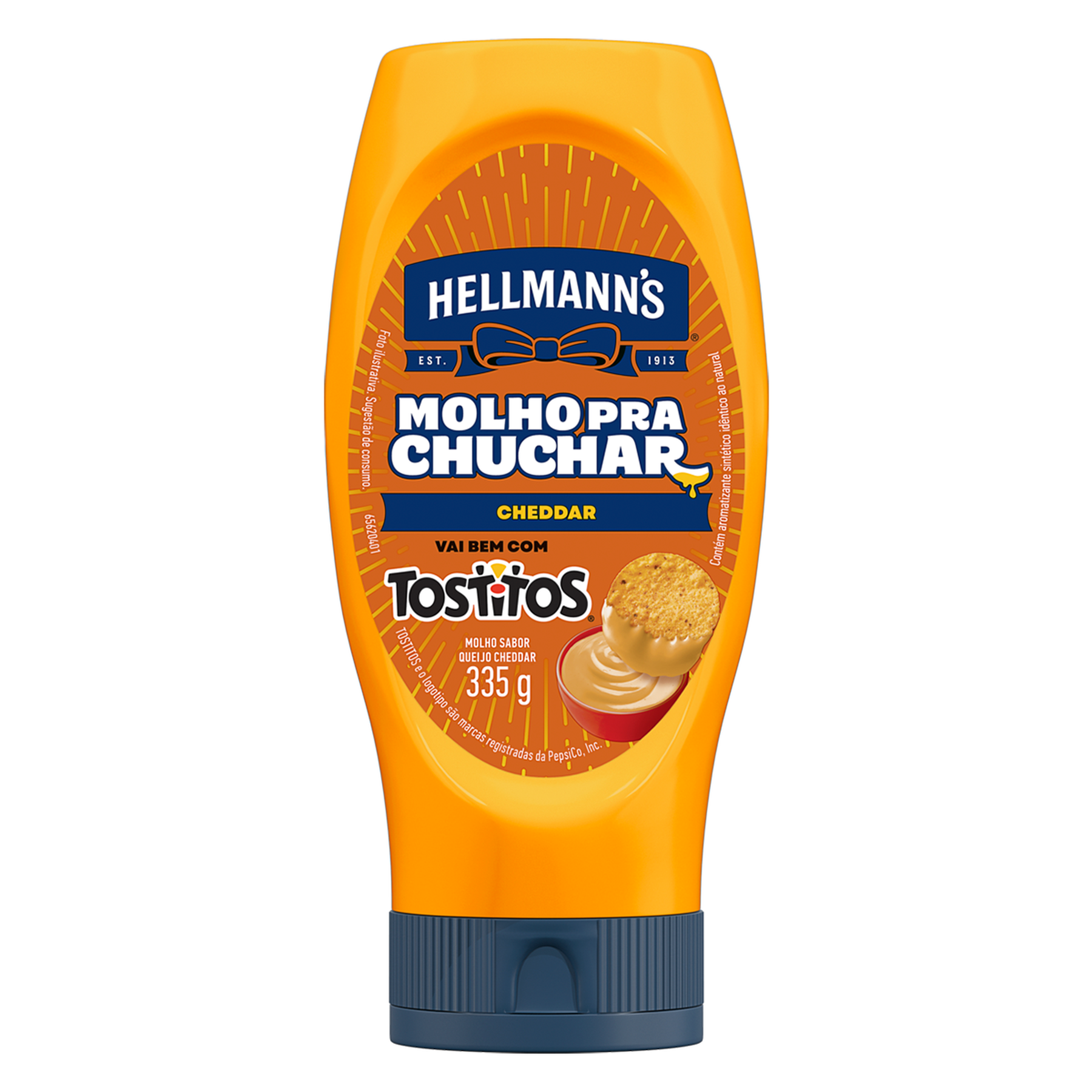 Molho para Chuchar sabor Cheddar Hellmann's Squeeze 335g