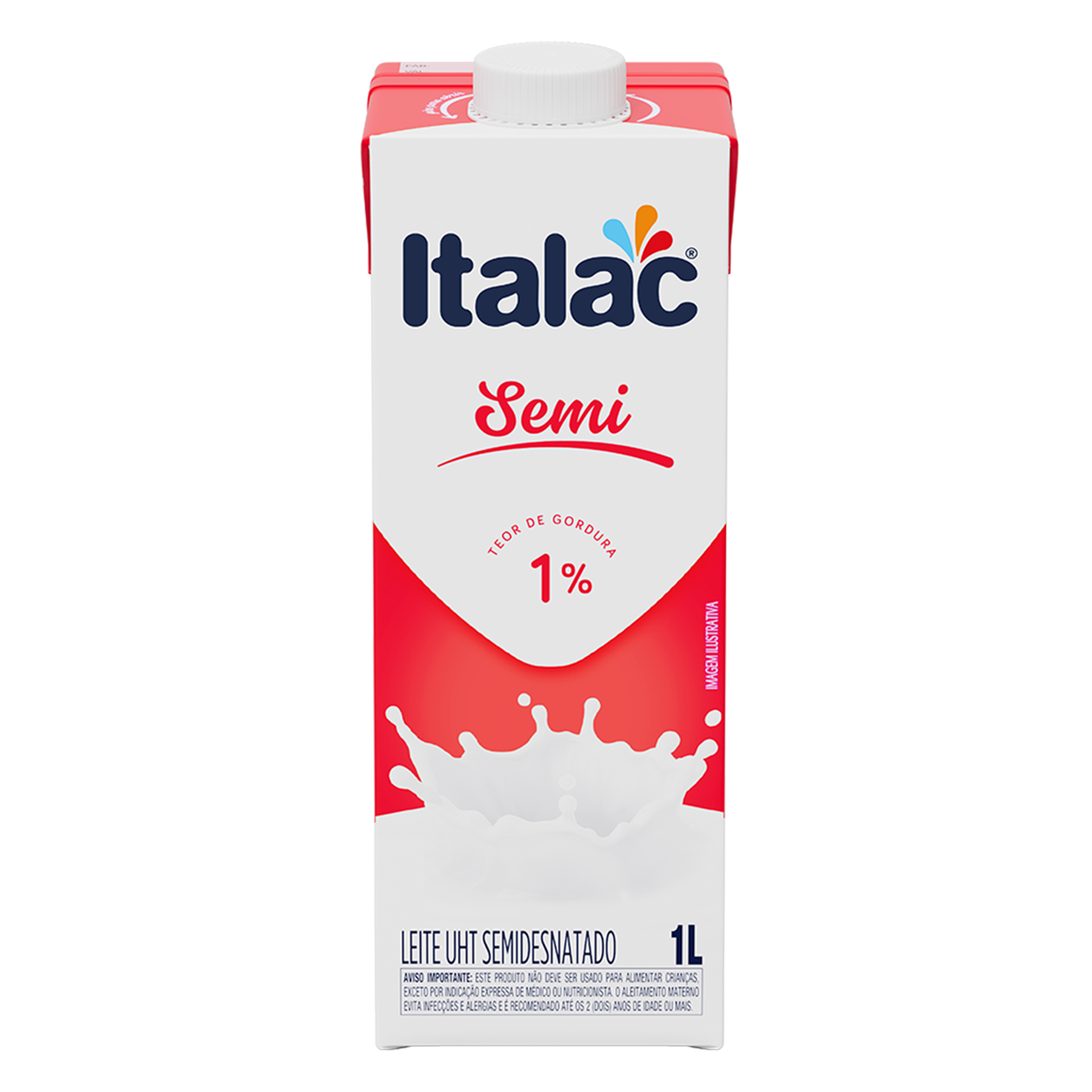 Leite Semidesnatado Italac 1l