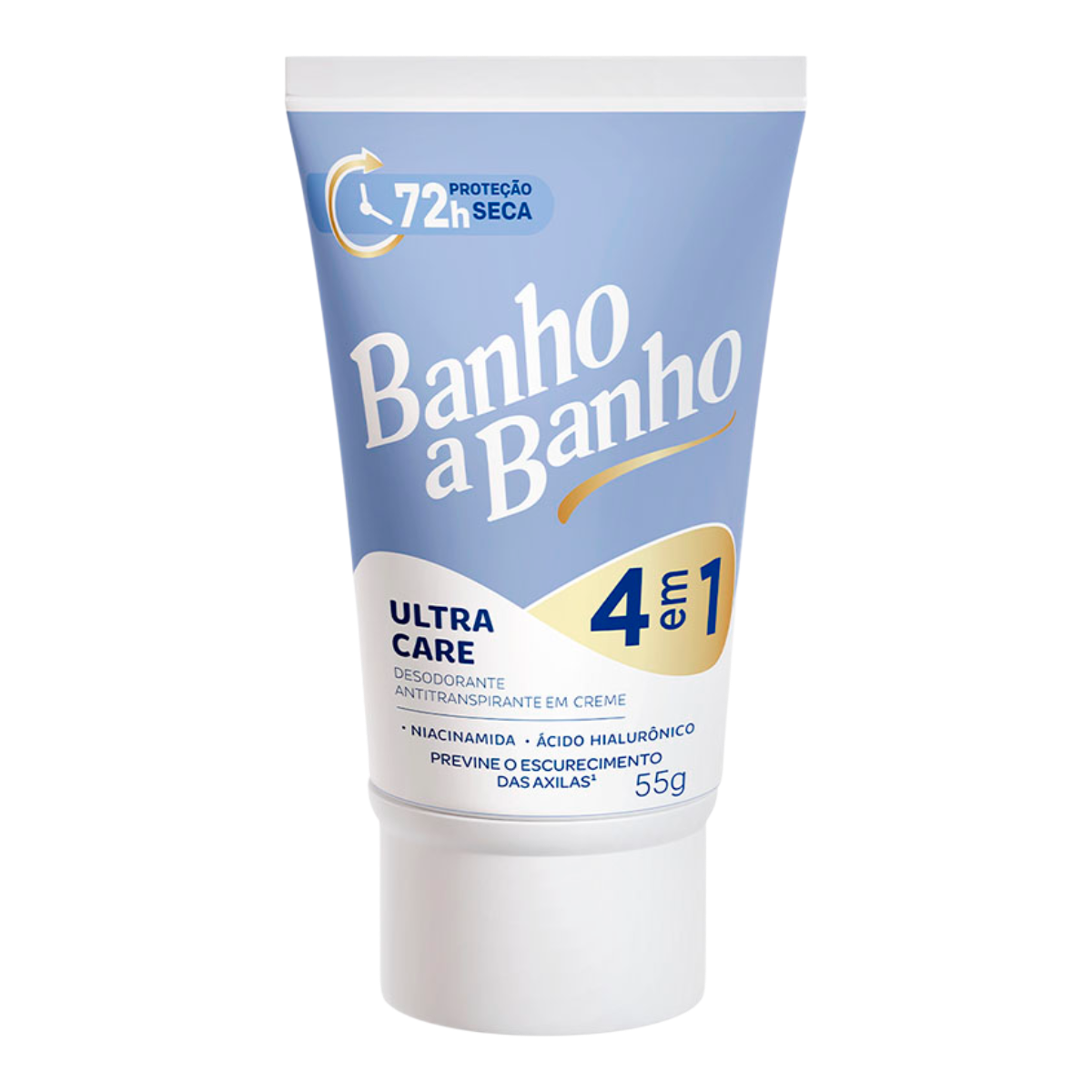 Antitranspirante em Creme Ultra Care 4 em 1 Banho a Banho Bisnaga 55g