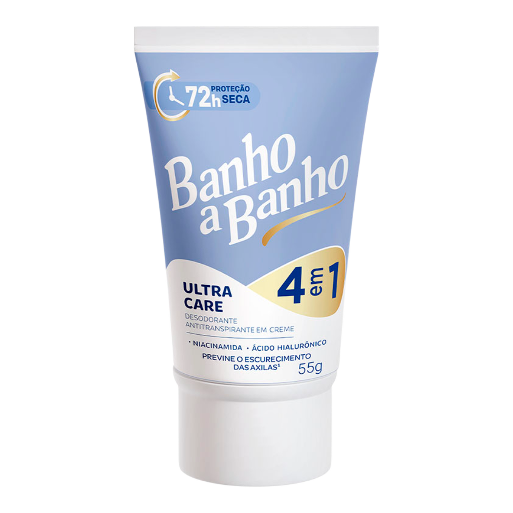 Antitranspirante em Creme Ultra Care 4 em 1 Banho a Banho Bisnaga 55g