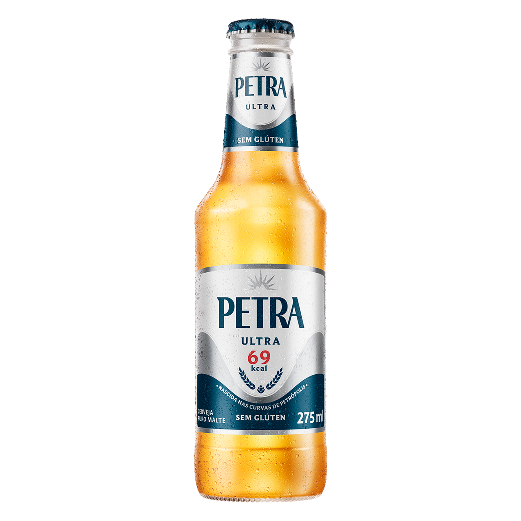 Cerveja Puro Malte sem Gl&uacute;ten Petra Ultra Garrafa 275ml
