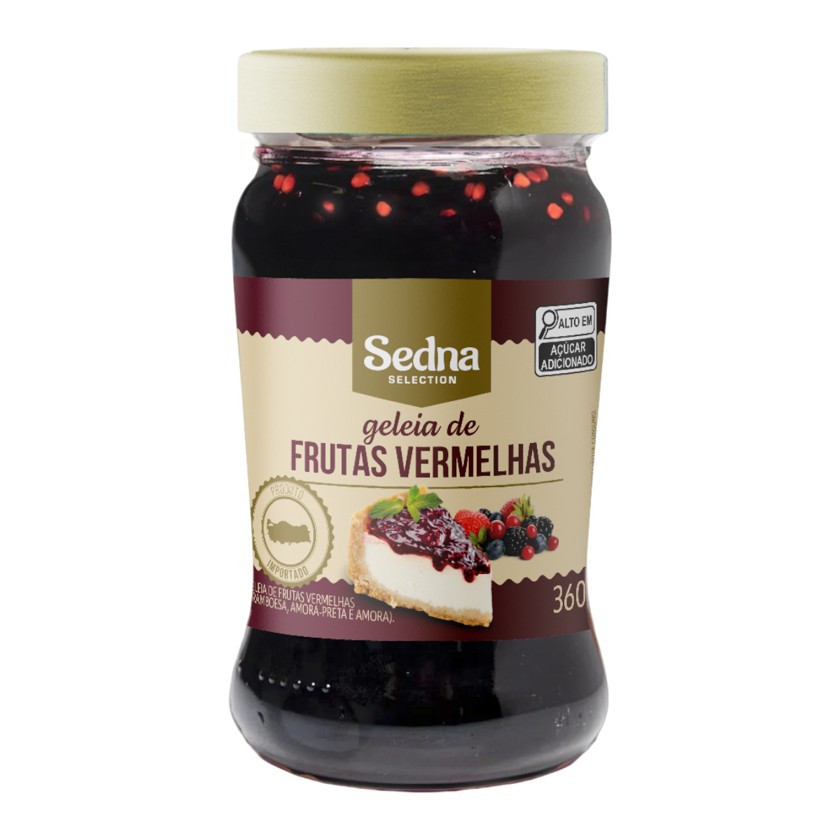 Geleia de Frutas Vermelhas Sedna Vidro 360g