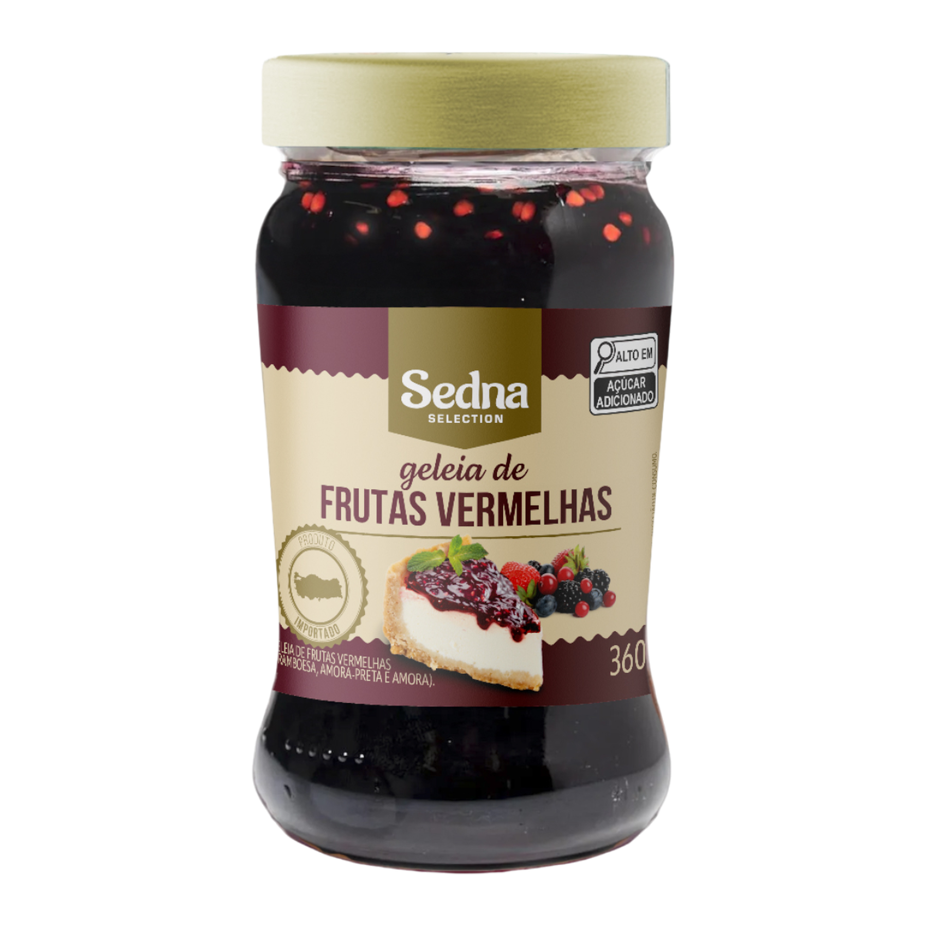 Geleia de Frutas Vermelhas Sedna Vidro 360g