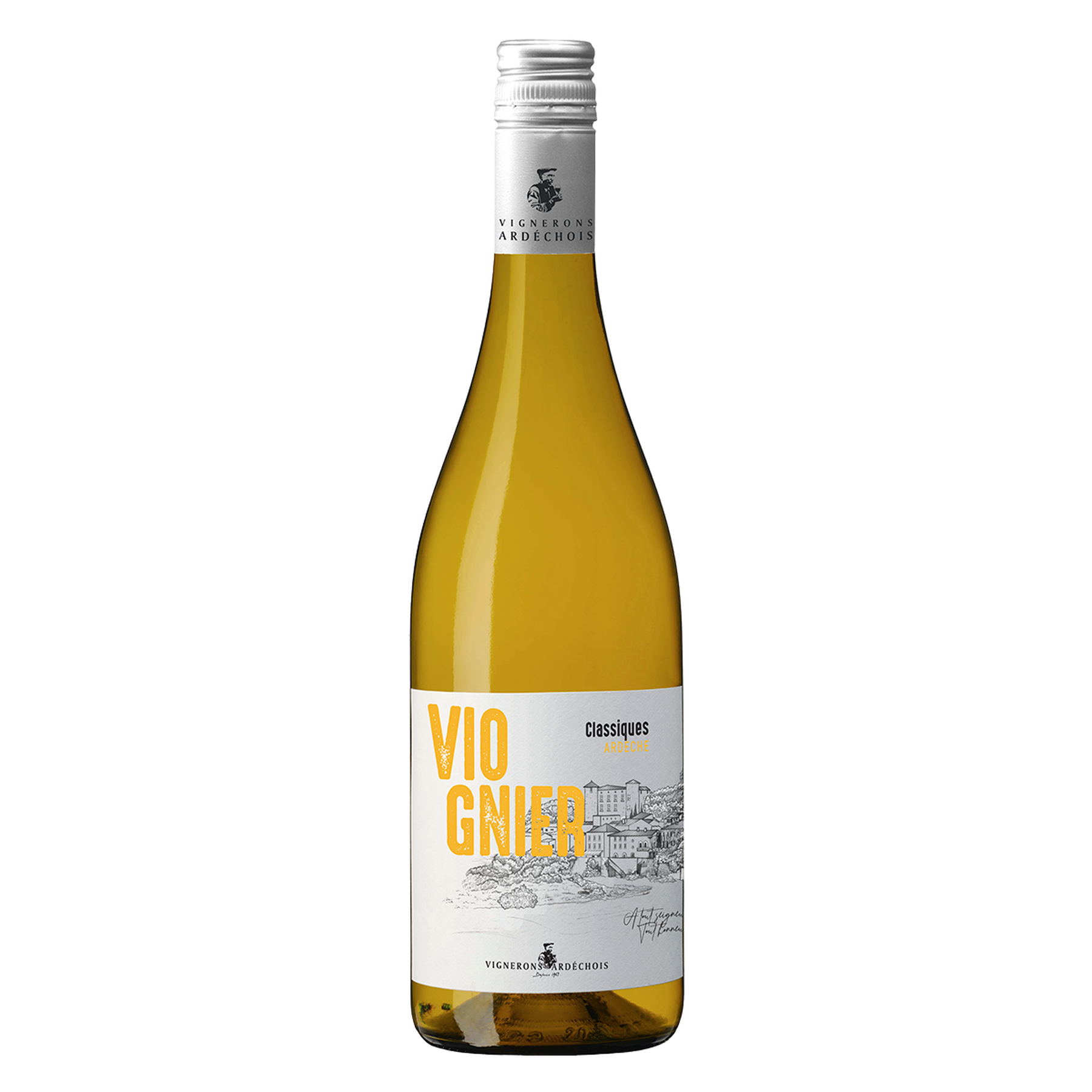 Vinho Branco Viognier Classiques Ardeche Garrafa 750ml