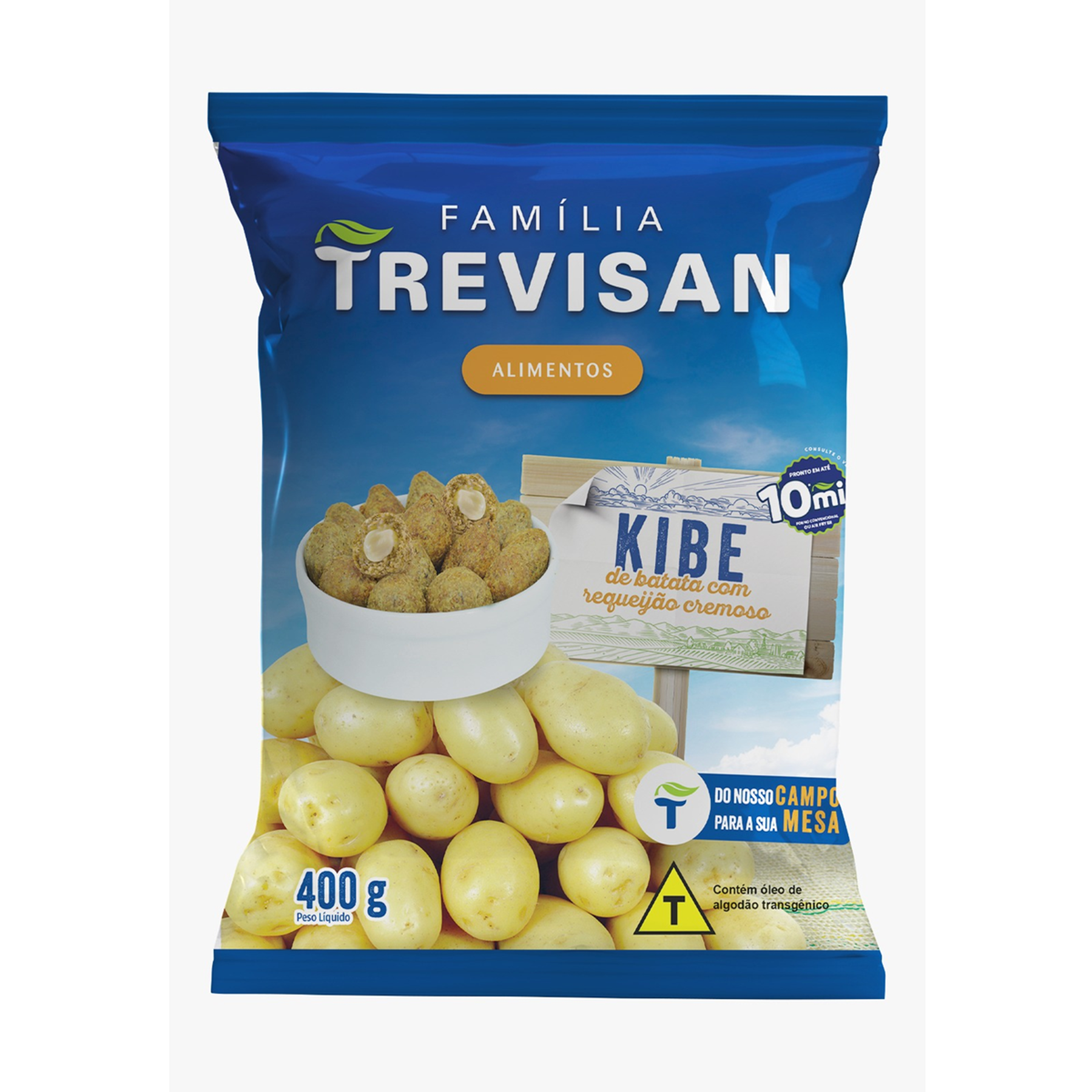 Kibe de Batata com Catupiry Trevisan Pacote 400g