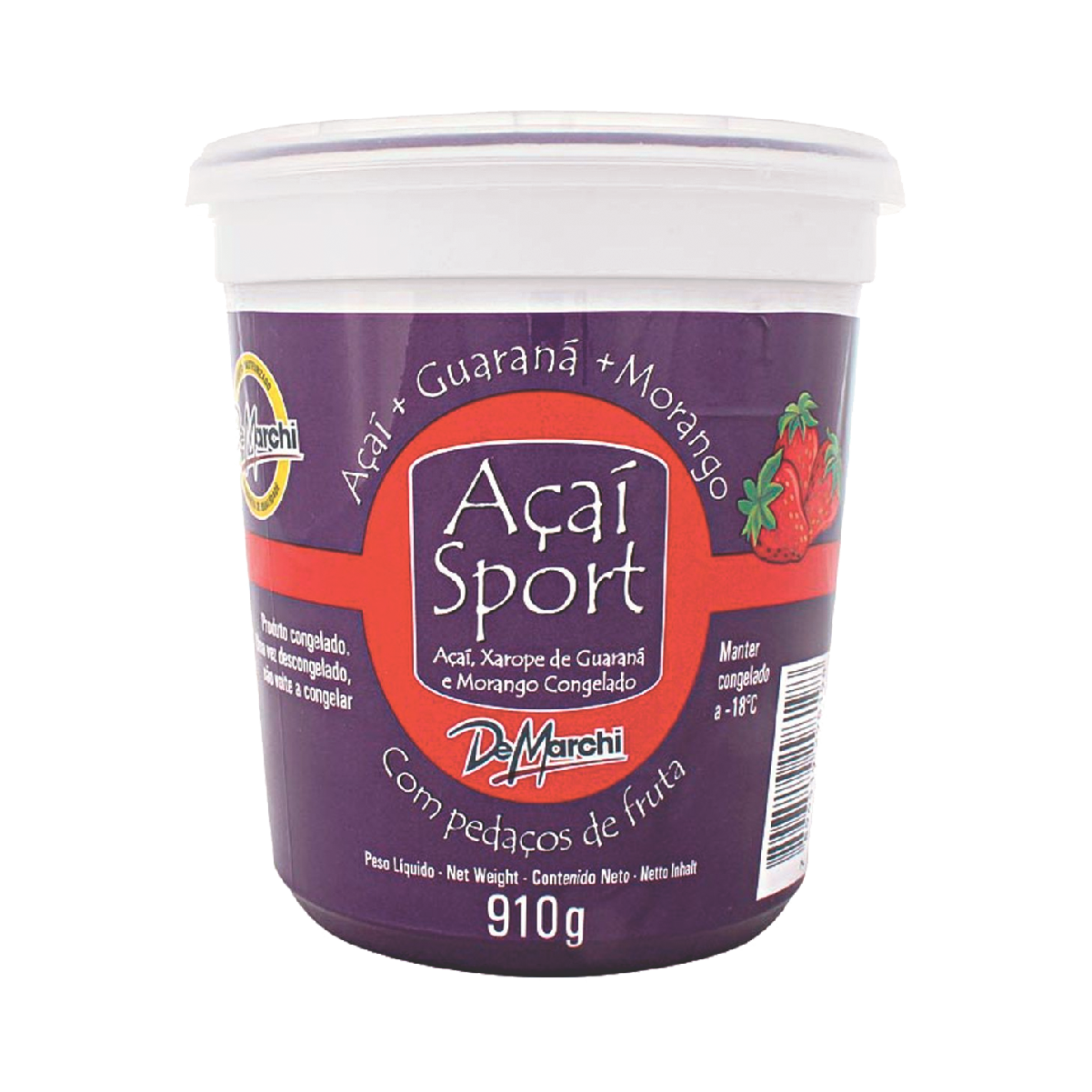 A&ccedil;a&iacute; Sport Morango De Marchi 910g