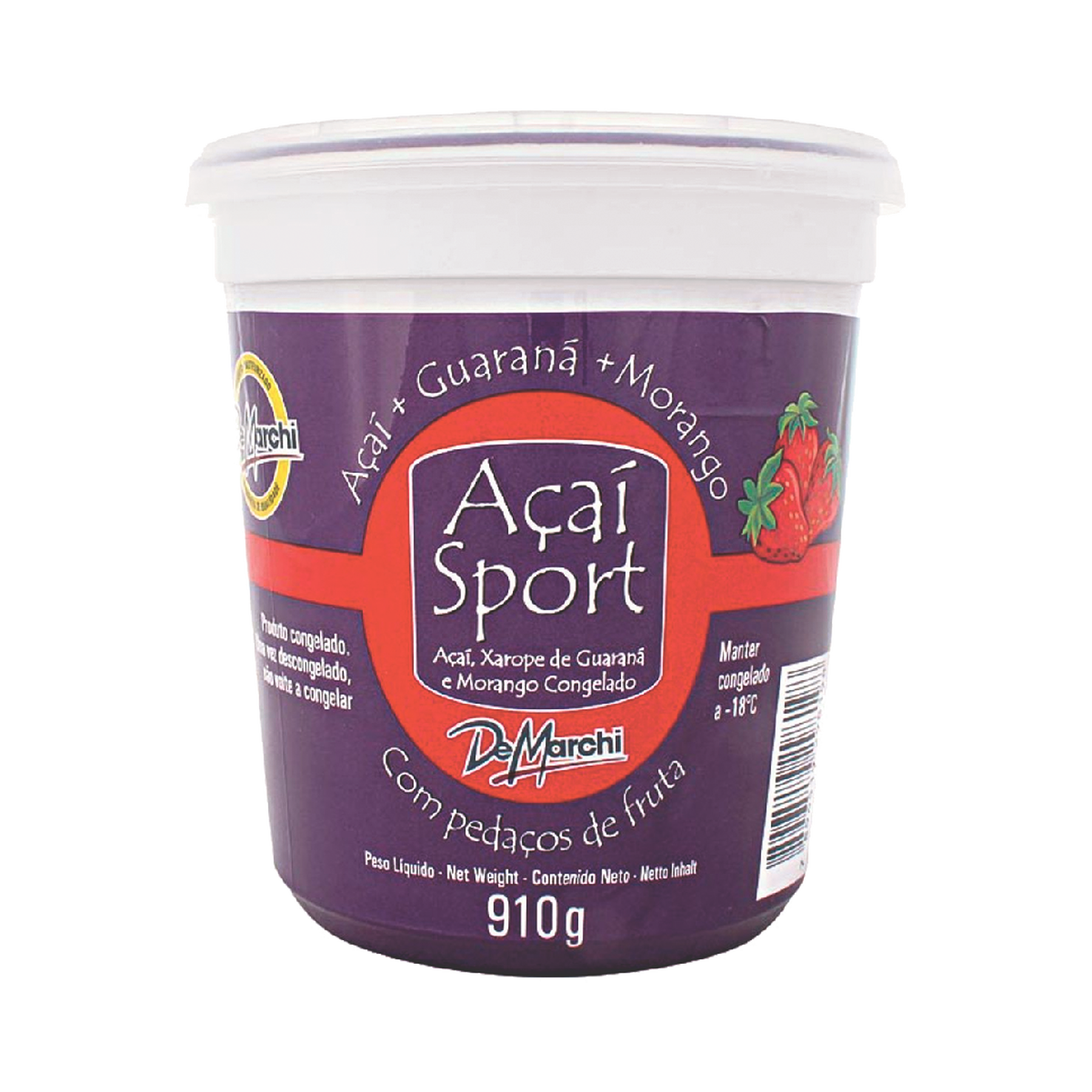 A&ccedil;a&iacute; Sport Morango De Marchi 910g