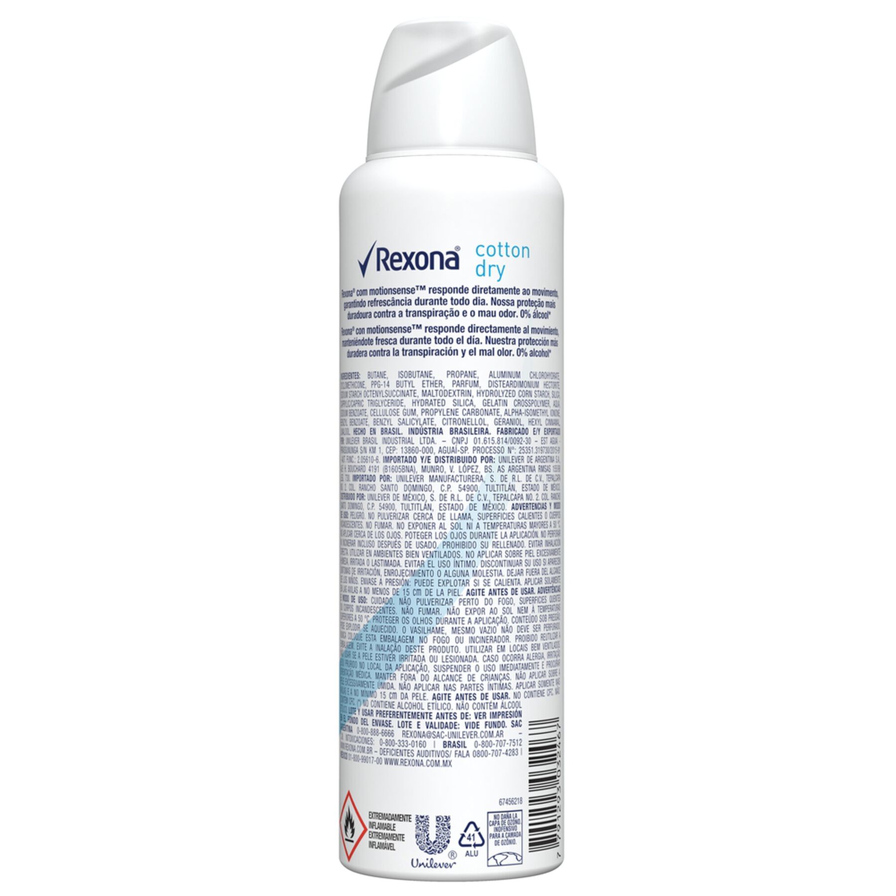 Antitranspirante Aerossol Erva-Doce Rexona Motionsense 150ml