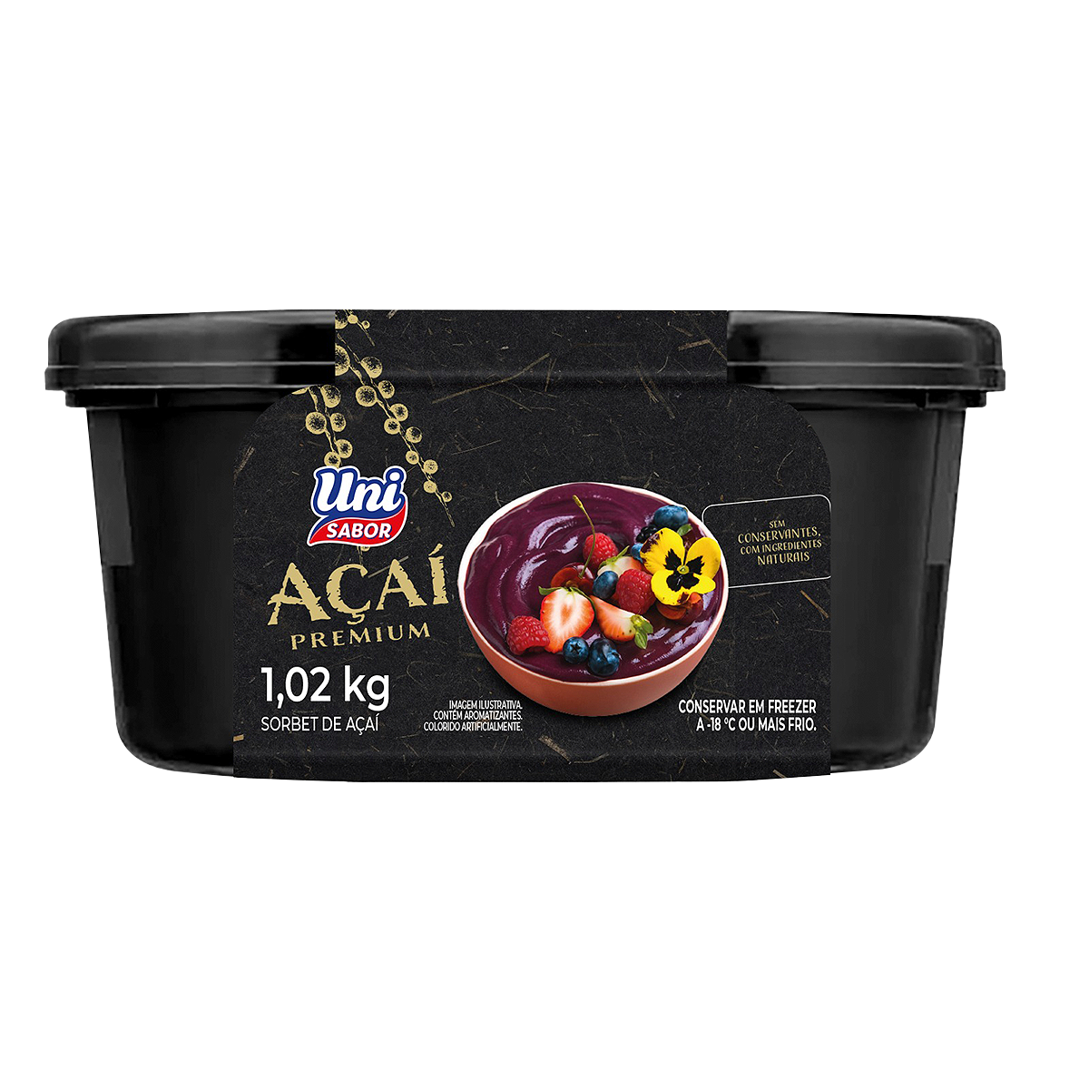 A&ccedil;a&iacute; Premium Uni Sabor Pote 1,020l