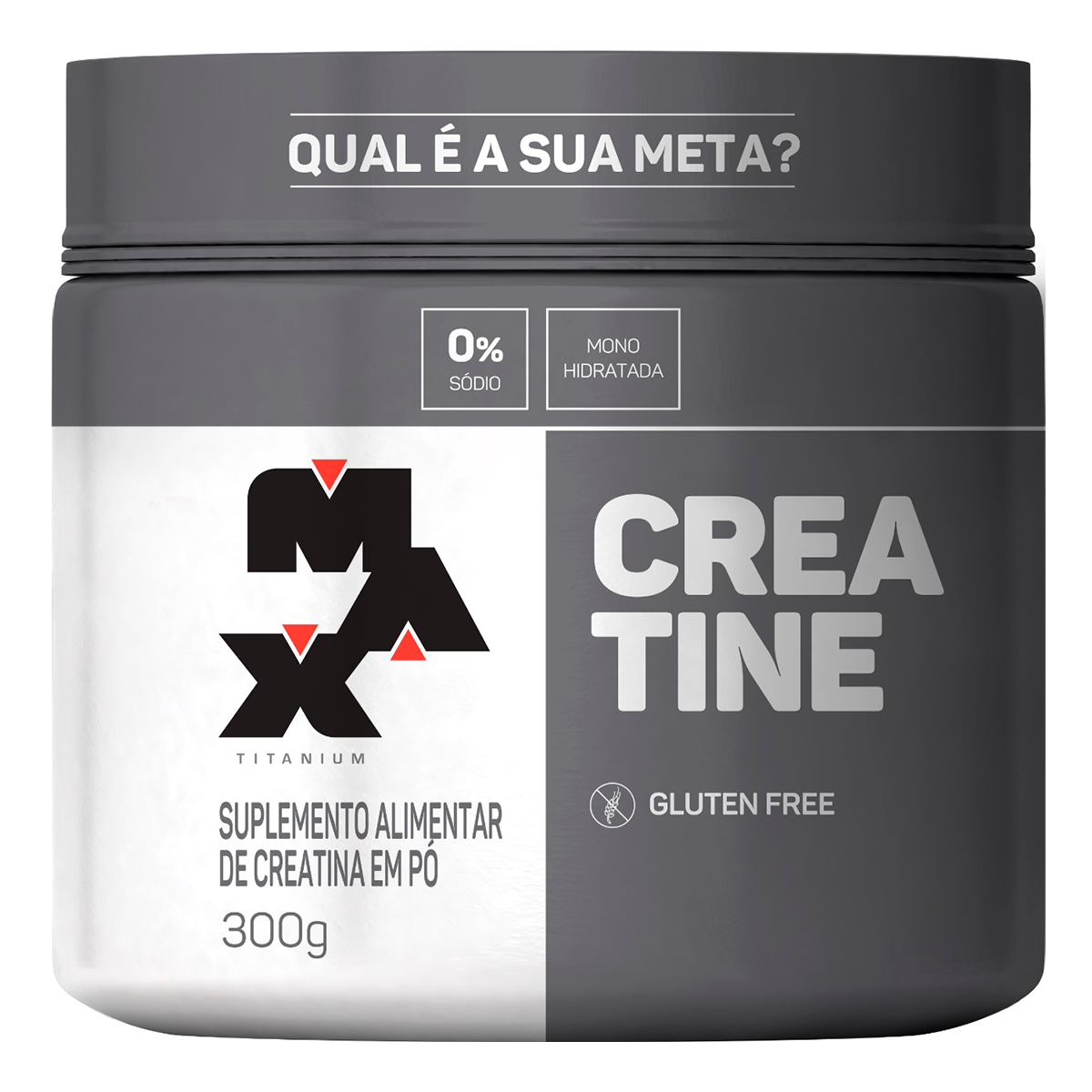 Suplemento Alimentar de Creatina em P&oacute; Max Titanium Pote 300g