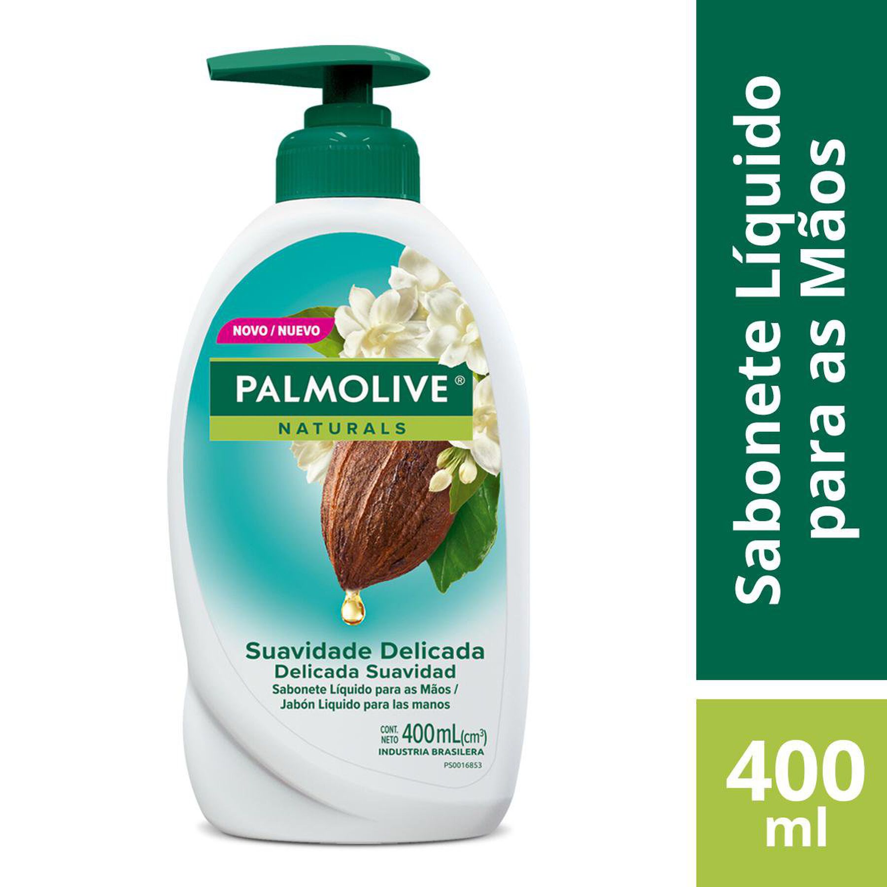 Sabonete L&iacute;quido para as M&atilde;os Suavidade Delicada Palmolive Naturals Frasco 400ml