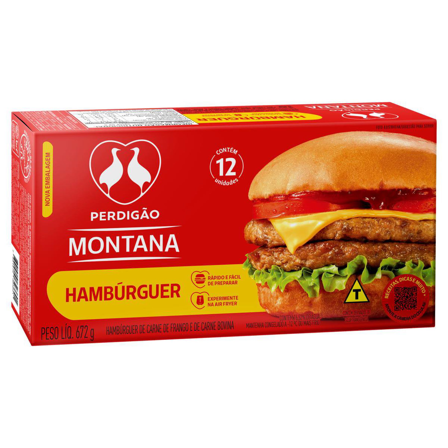 Hambúrguer Misto Perdigão 672g