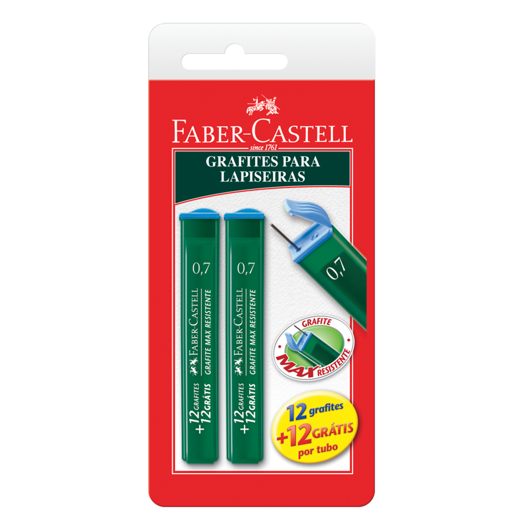 Grafite para Lapiseiras 0,7 2B Faber Castell