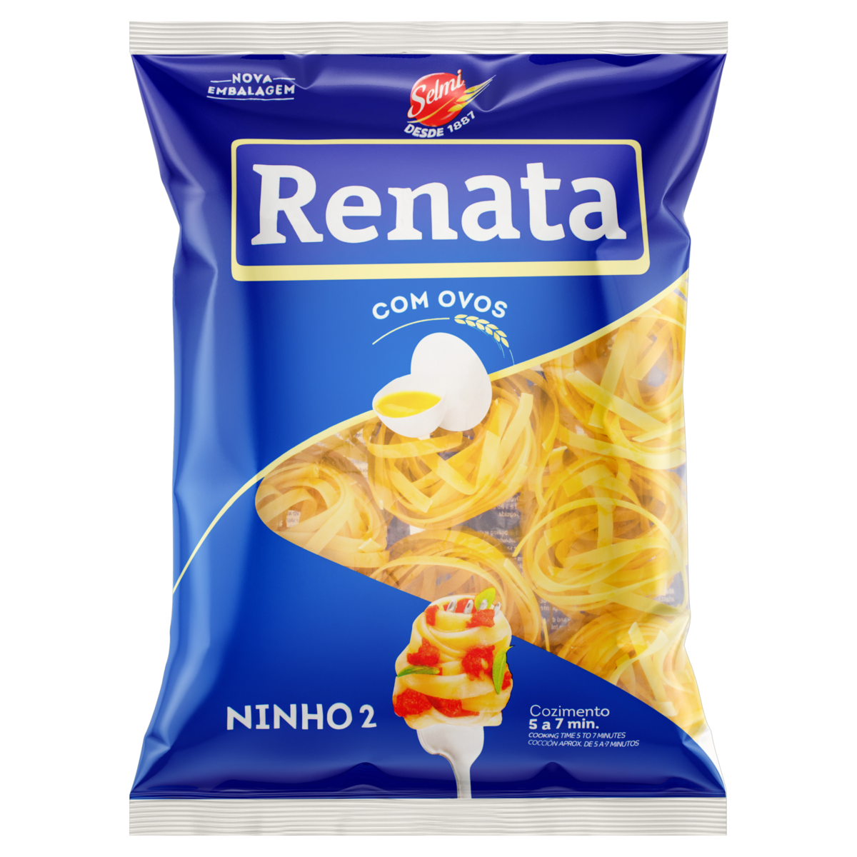 Macarr&atilde;o de S&ecirc;mola com Ovos Ninho 2 Renata Pacote 500g