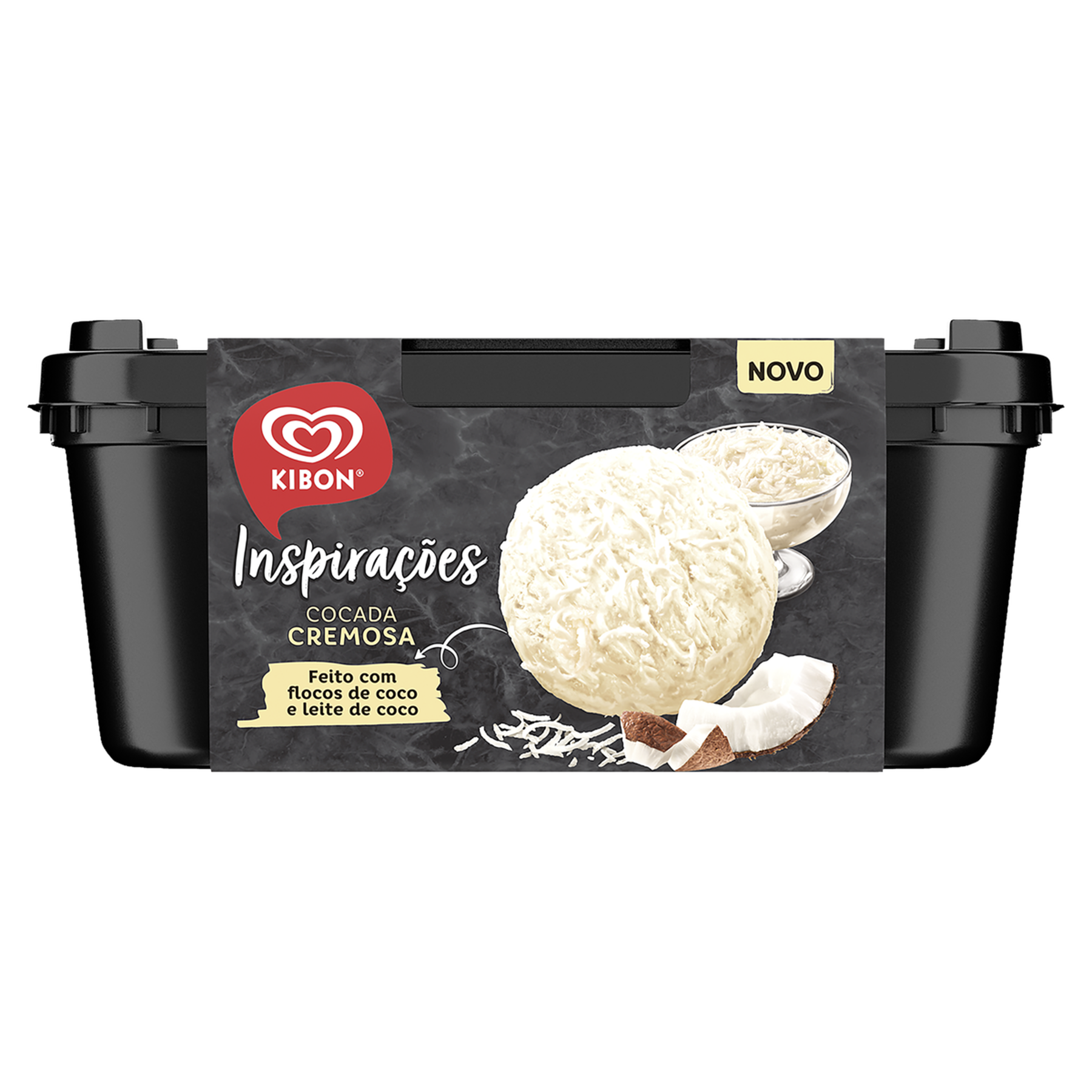 Sorvete Cocada Cremosa Kibon Inspirações Pote 1,3l