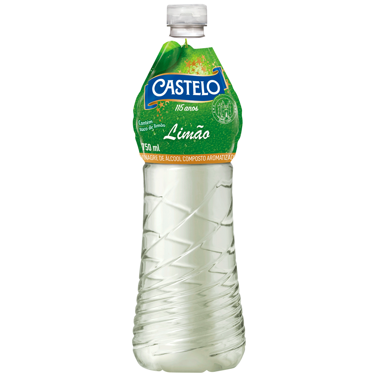 Vinagre de &Aacute;lcool Lim&atilde;o Castelo 750ml
