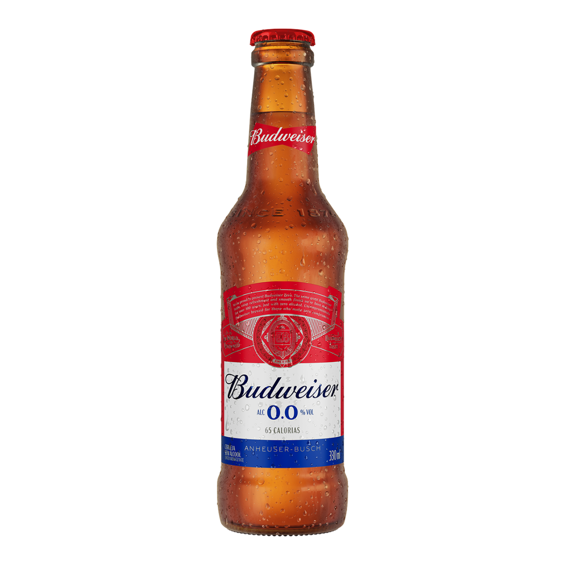 Cerveja Zero &Aacute;lcool Budweiser Long Neck 330ml