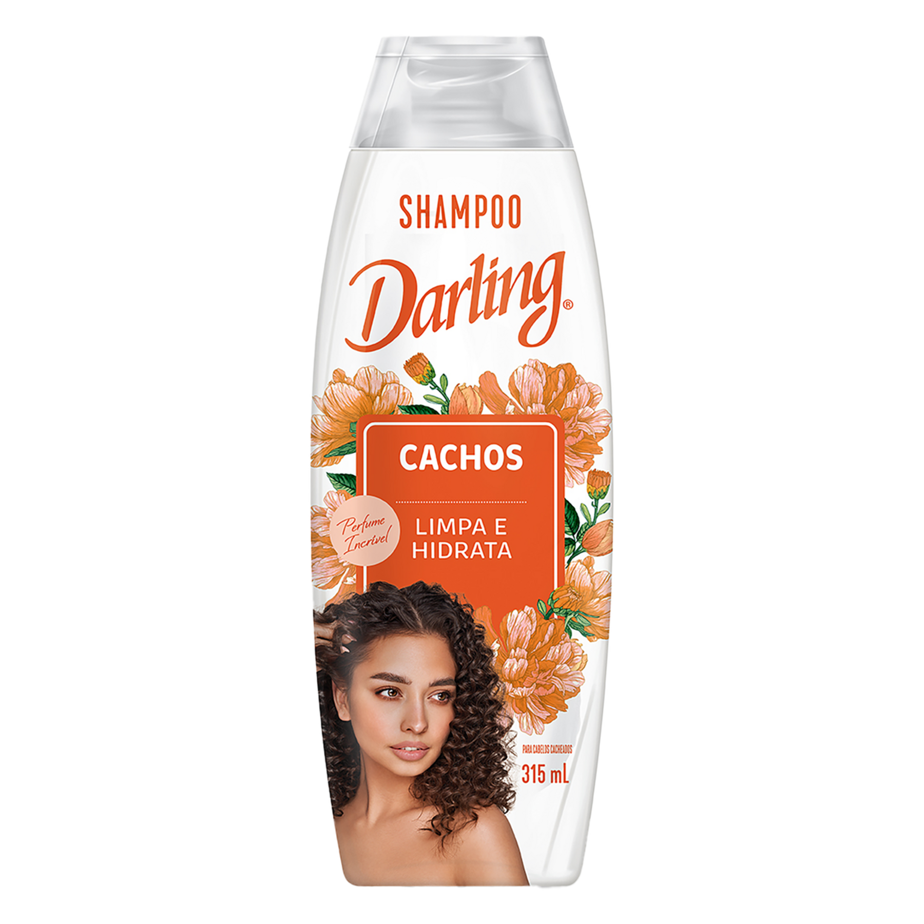 Shampoo Darling Cachos Limpa e Hidrata Frasco 315ml
