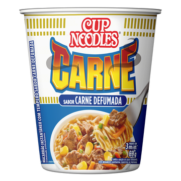 Macarrão Instantâneo Carne Defumada Nissin Cup Noodles Copo 69g