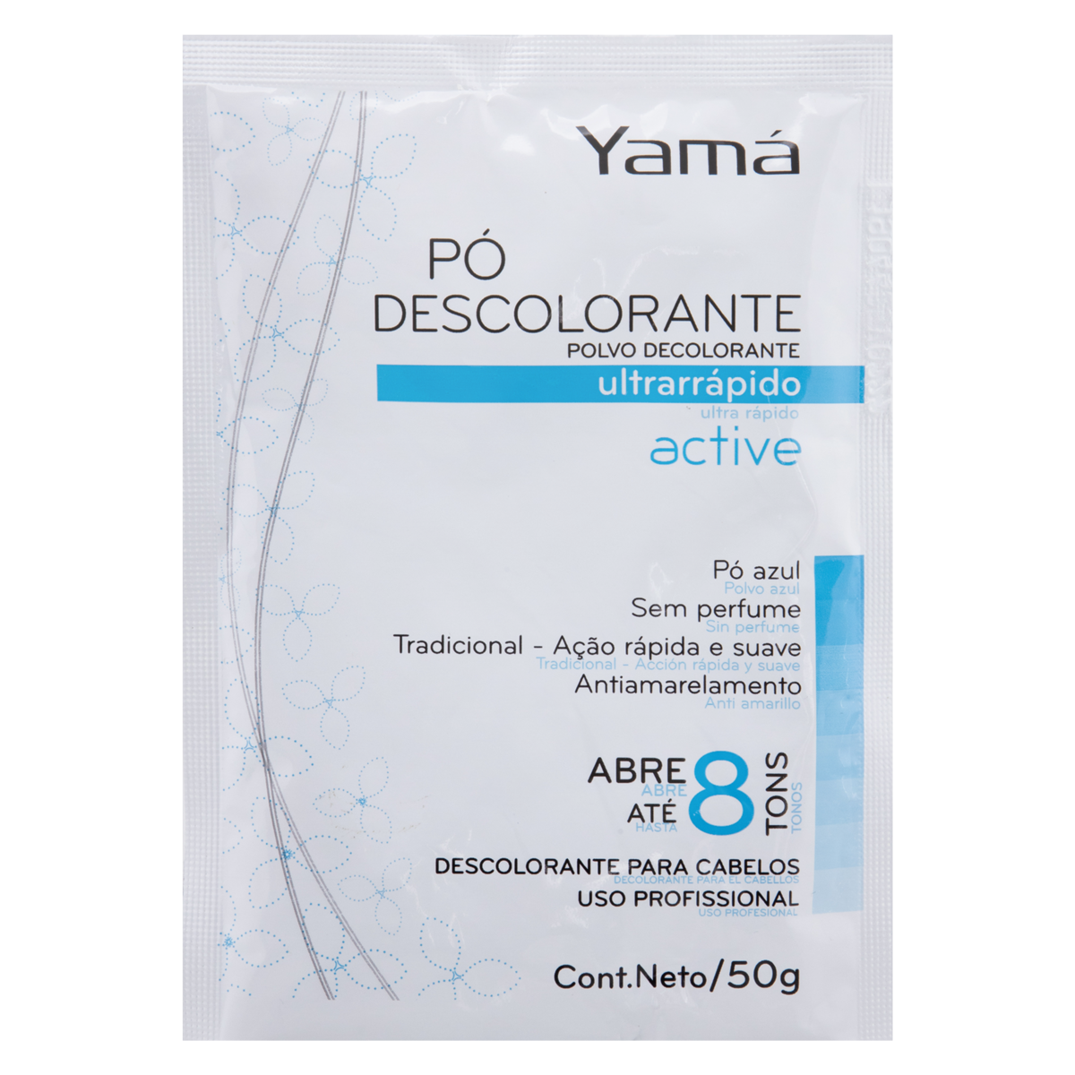 Descolorante Active sem Perfume P&oacute; Yam&aacute; Envelope 50g
