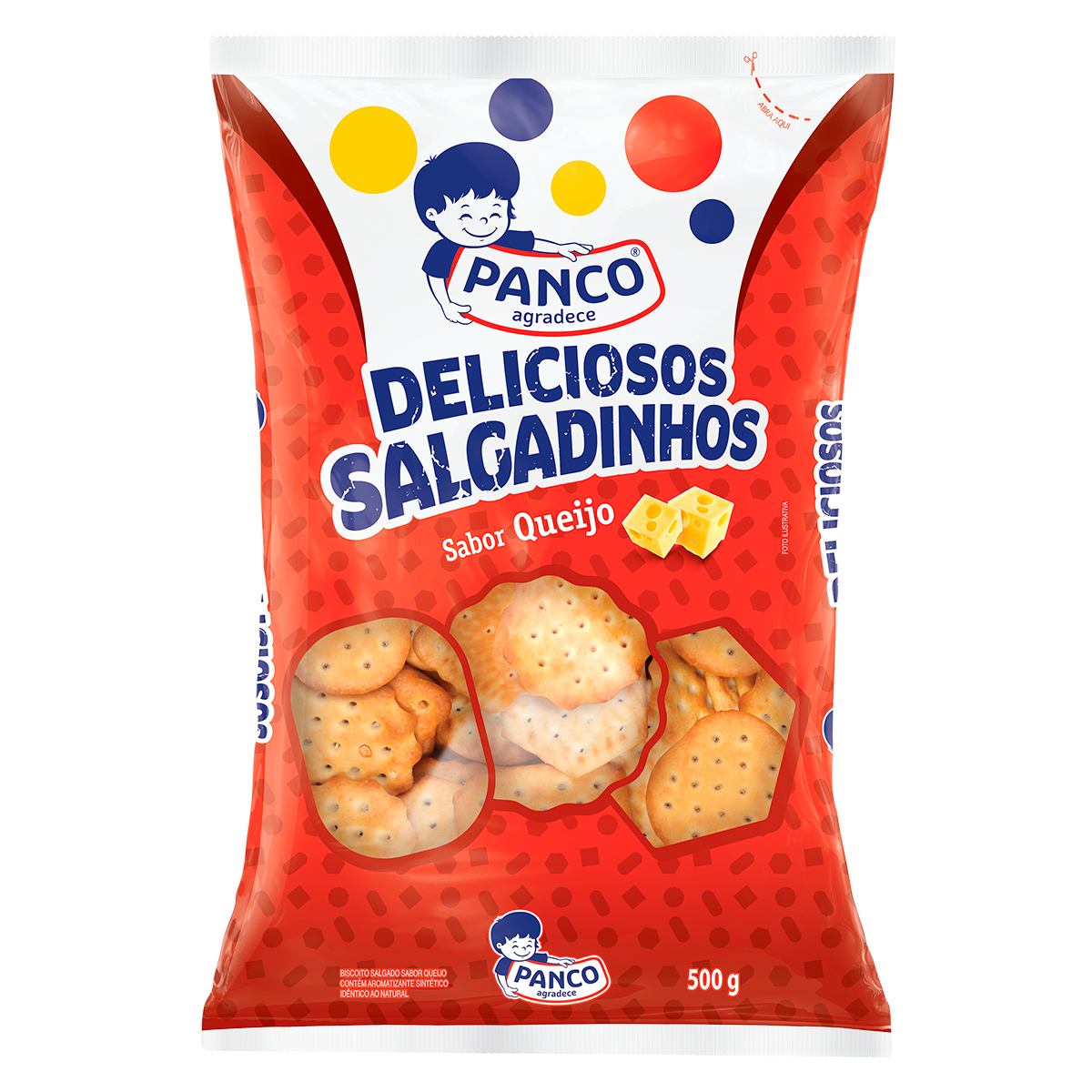 Biscoito Deliciosos Salgadinhos Queijo Panco 500g