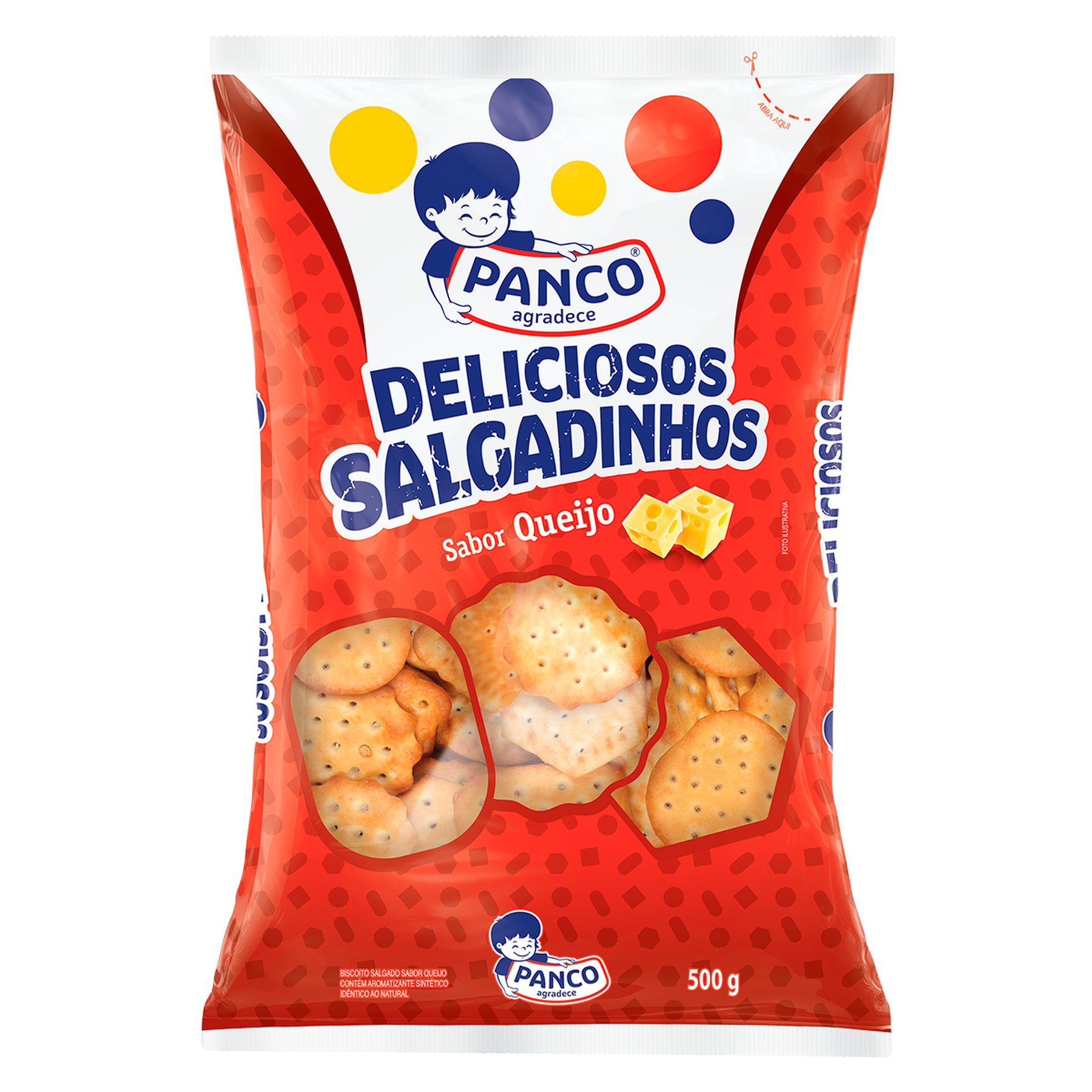 Biscoito Deliciosos Salgadinhos Queijo Panco 500g