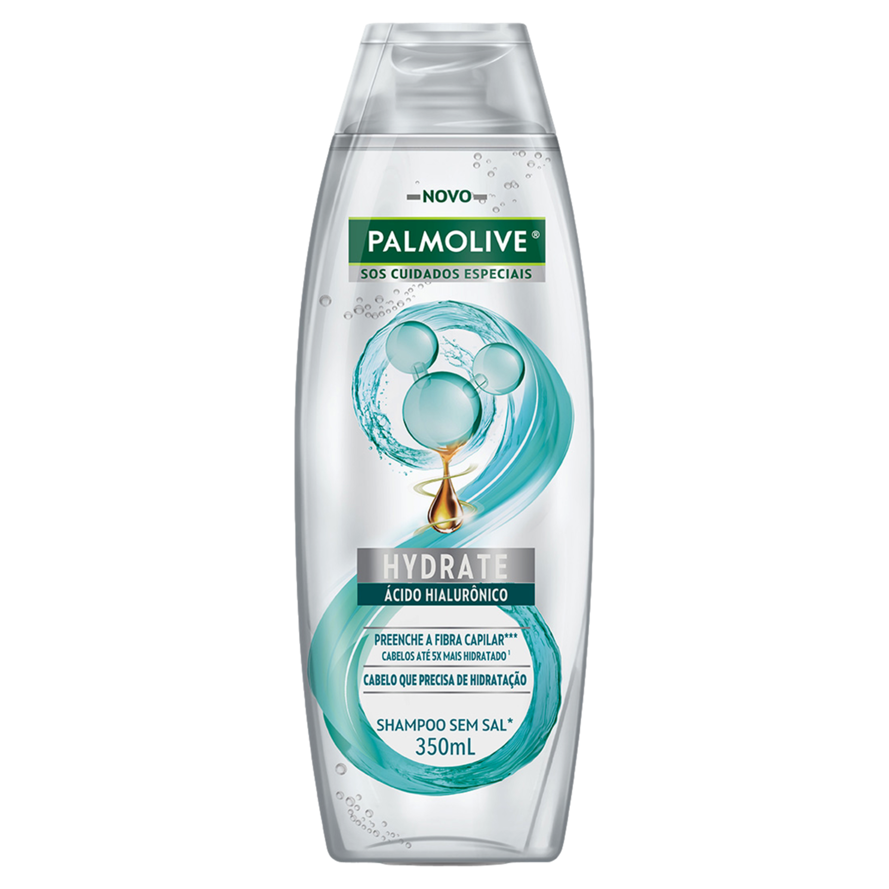 Shampoo Hydrate Ácido Hialurônico SOS Cuidados Especiais Palmolive Frasco 350ml
