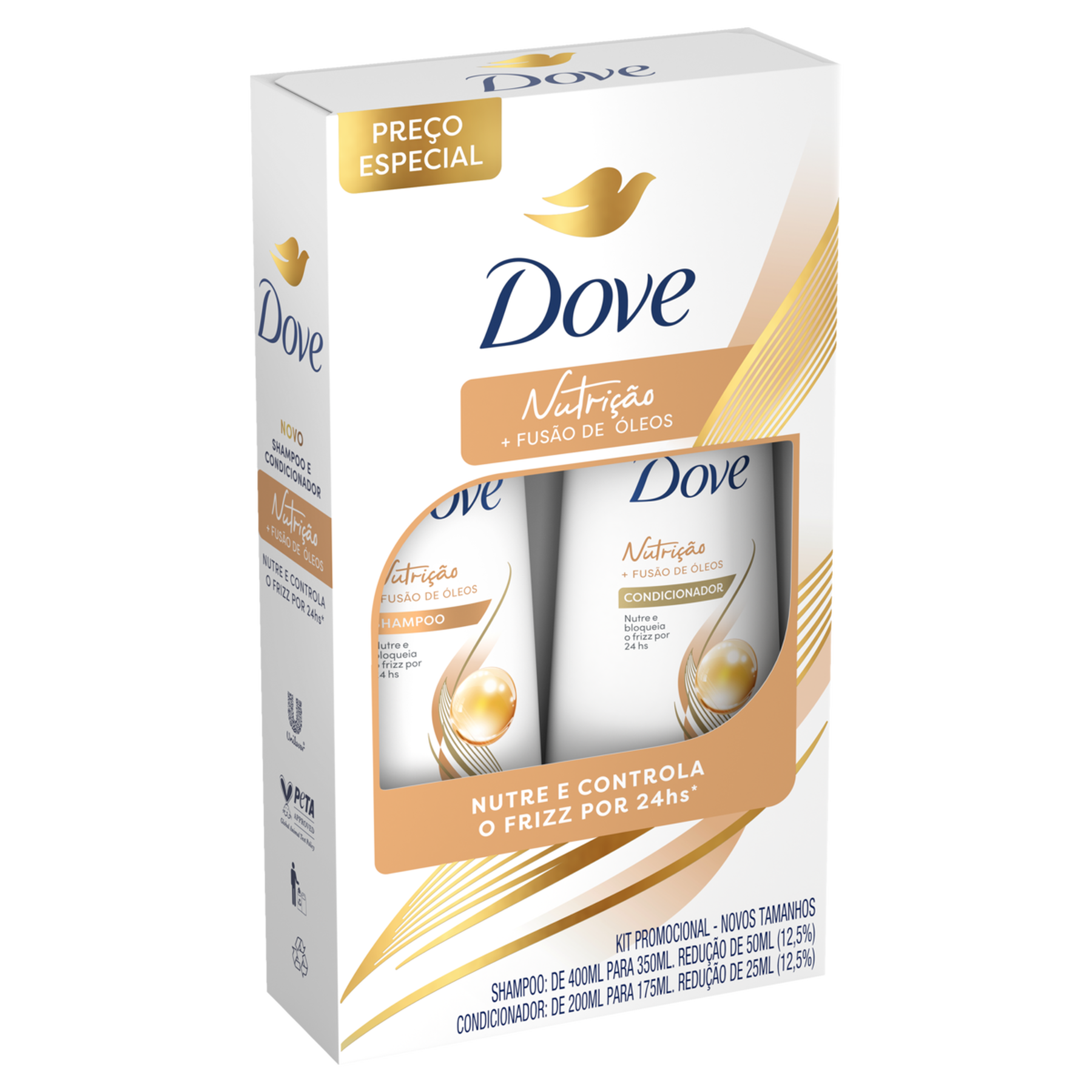 Shampoo 350ml + Condicionador 175ml Nutrição Dove