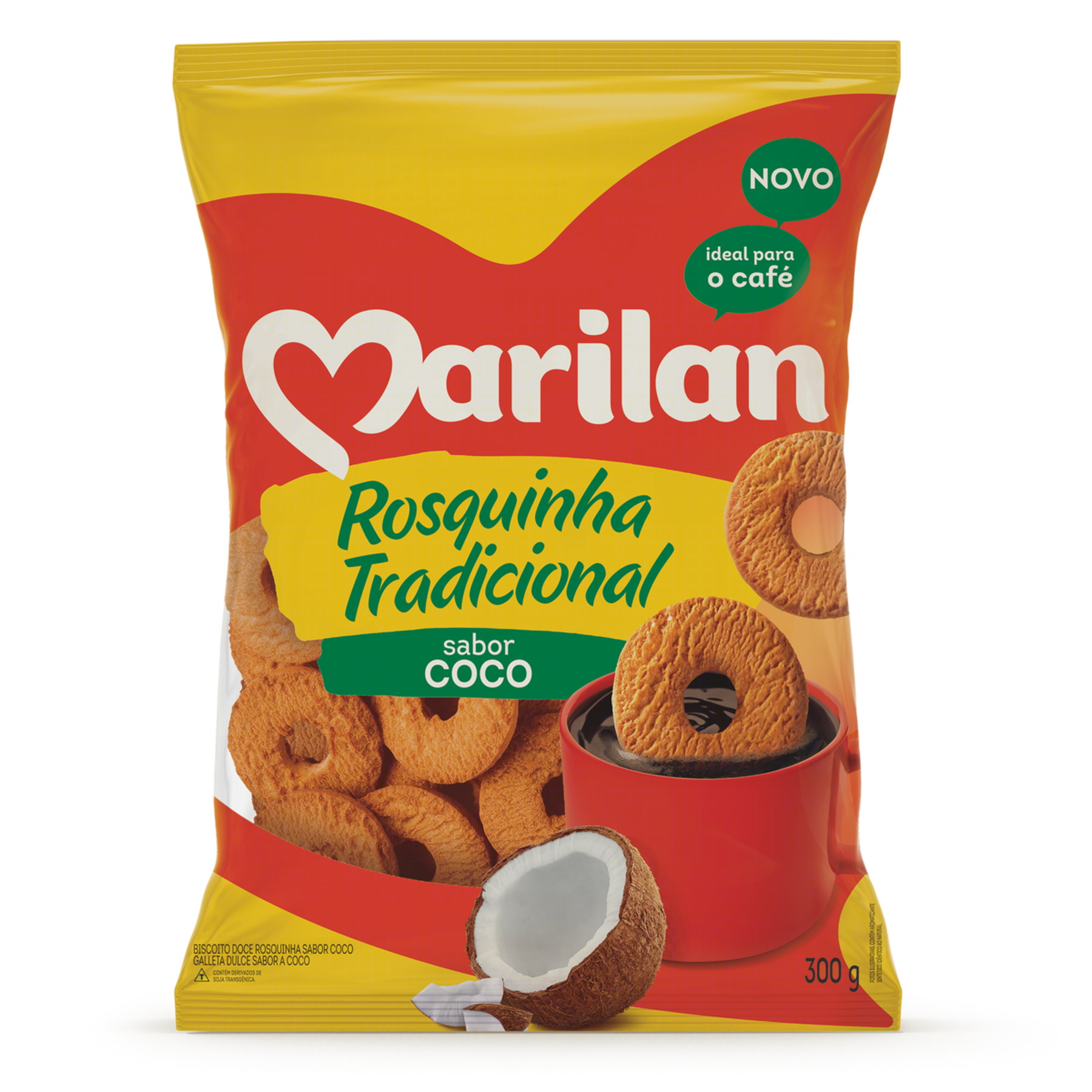 Biscoito Rosquinha Coco Marilan Pacote 300g
