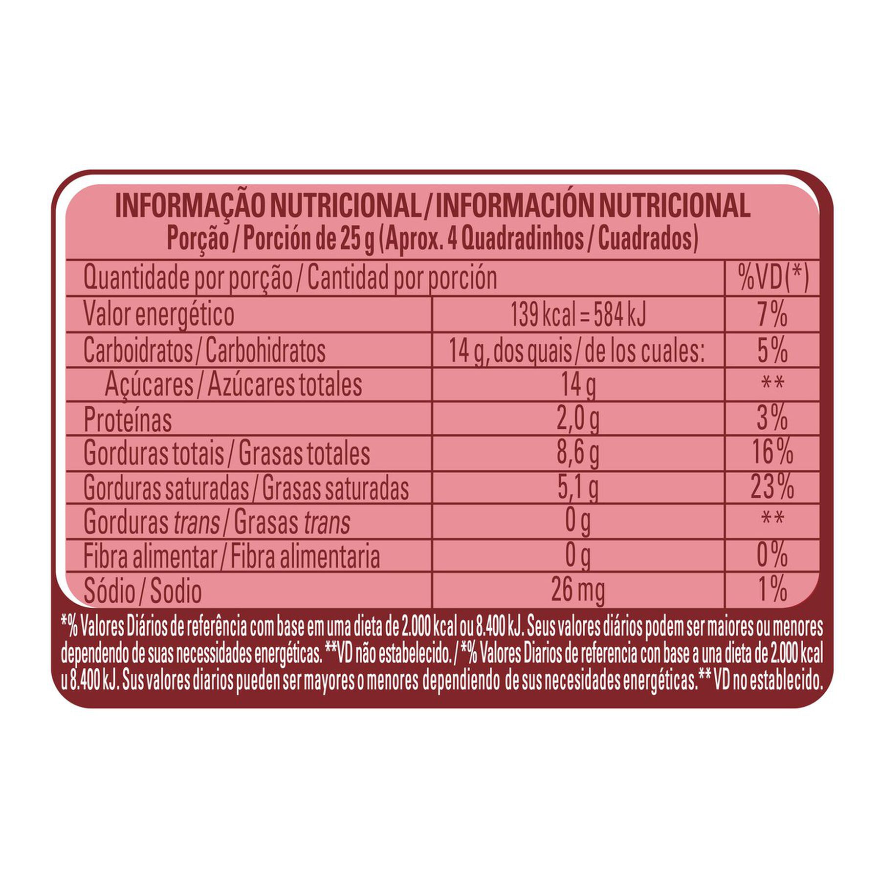 Barra de Chocolate ao Leite e Branco Duo Classic Nestlé Pacote 80g