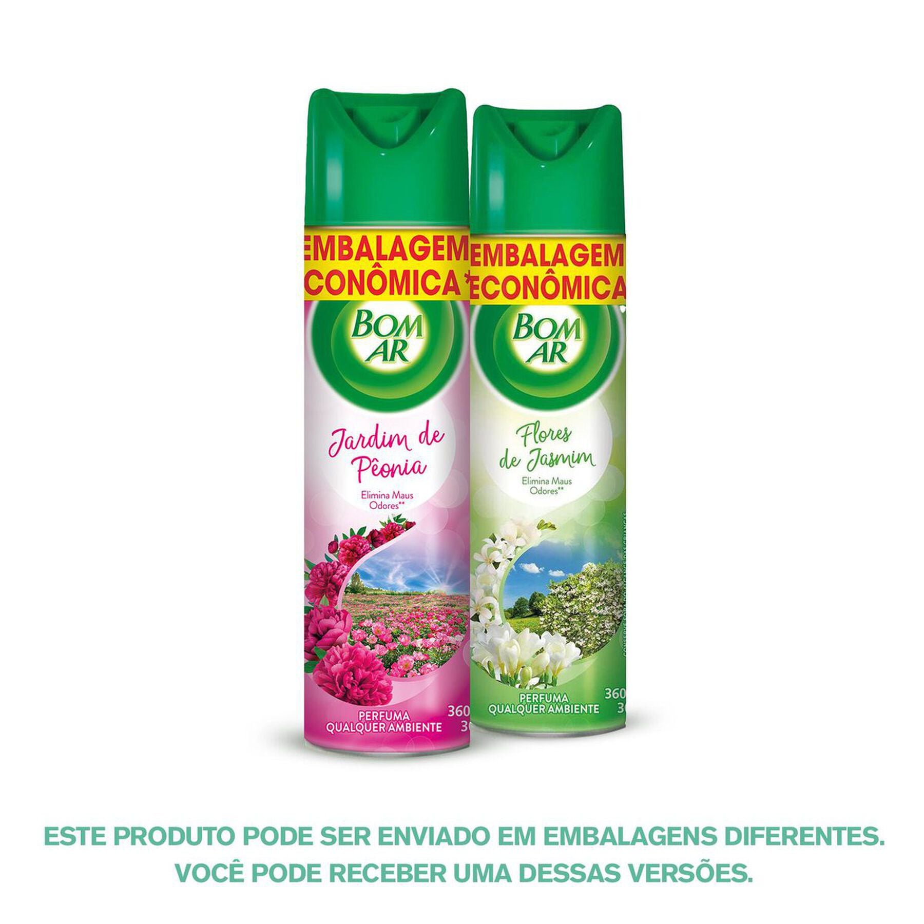 Neutralizador de Odores Jardim de P&ecirc;onia Bom Ar Frasco 360ml - Embalagem Econ&ocirc;mica