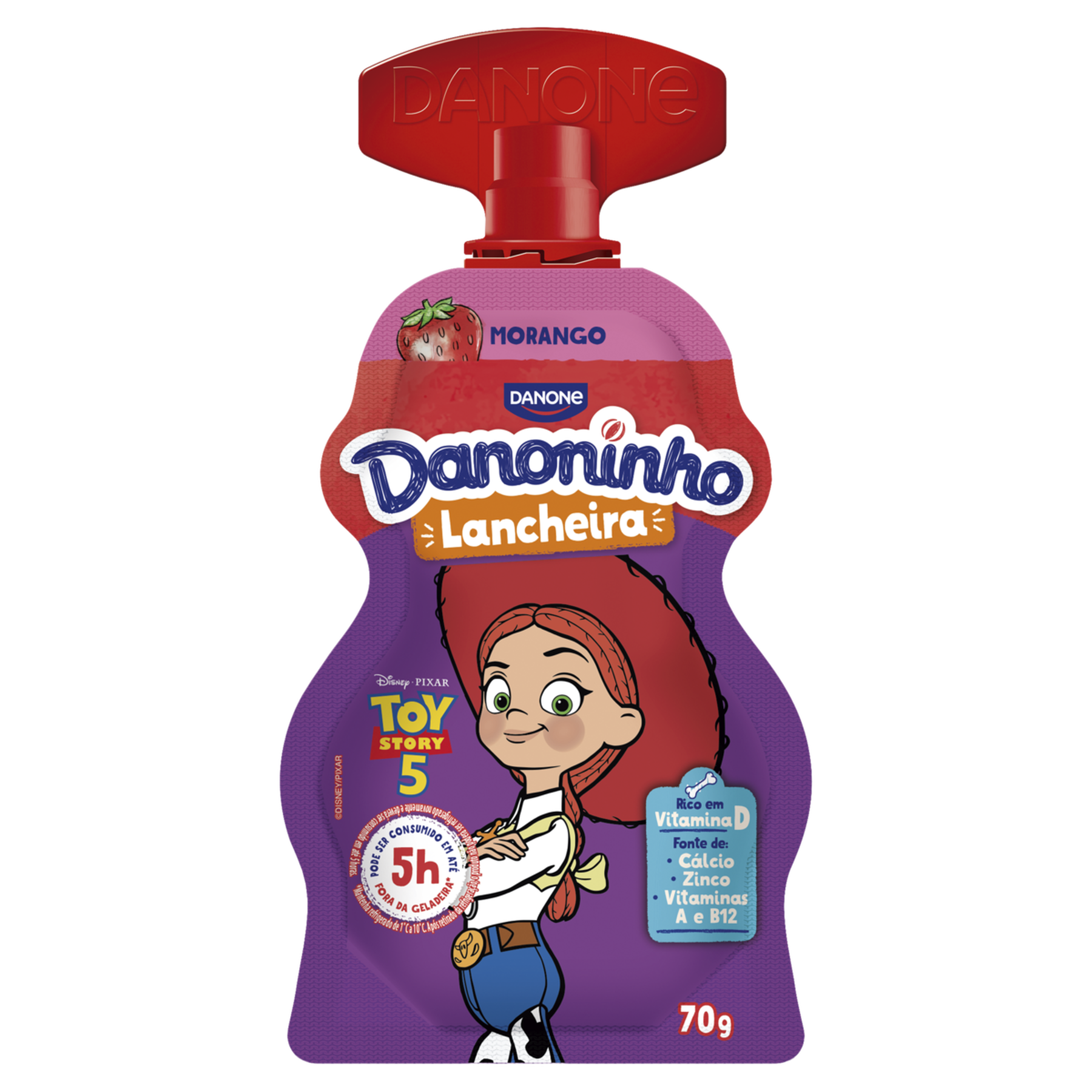 Iogurte Integral Morango Danoninho Lancheira Squeeze 70g Embalagem Sortida Toy Story 5