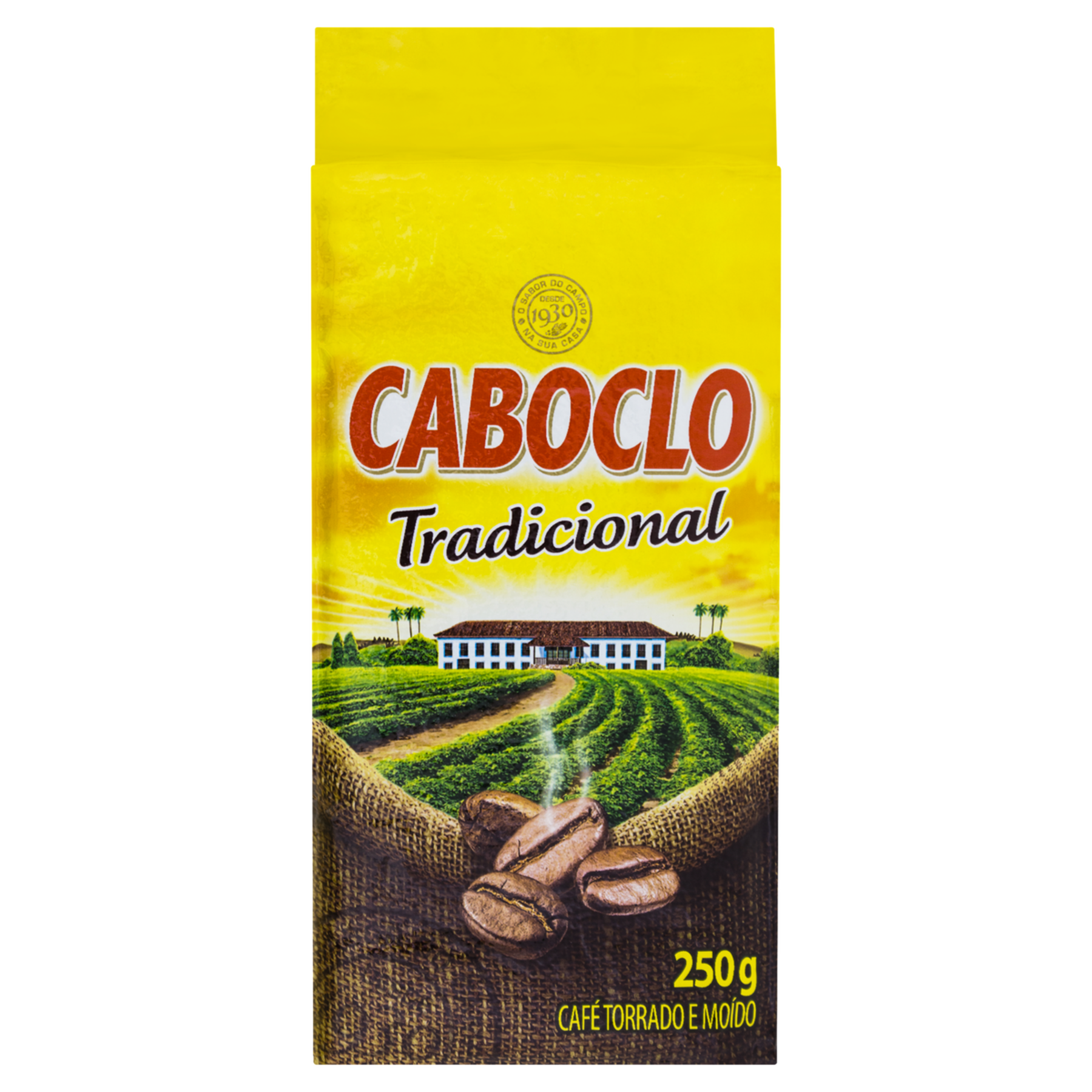 Café Torrado e Moído a Vácuo Tradicional Caboclo Pacote 250g