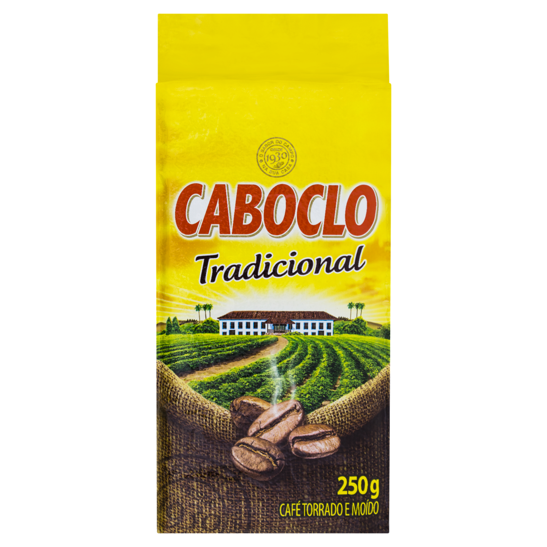 Café Torrado e Moído a Vácuo Tradicional Caboclo Pacote 250g