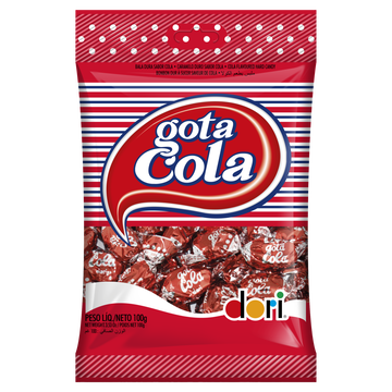 Bala Gota Cola Dori Pacote 100g