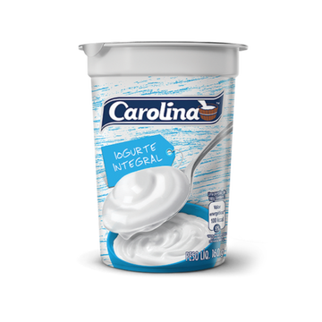 Iogurte Natural Carolina Integral 160g