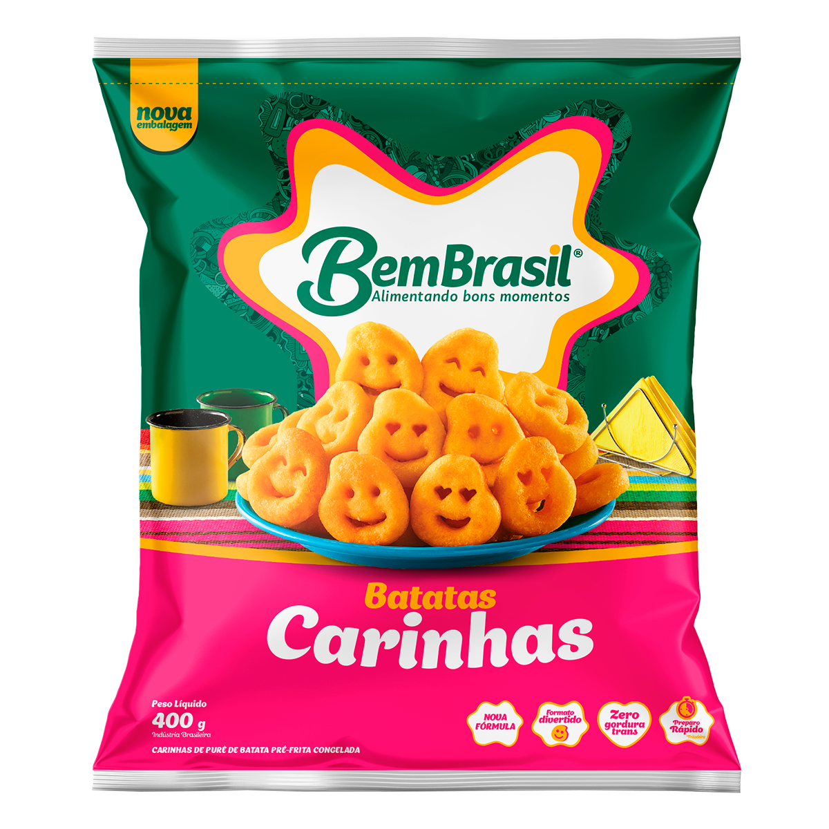 Batata Carinhas Bem Brasil Pacote 400g