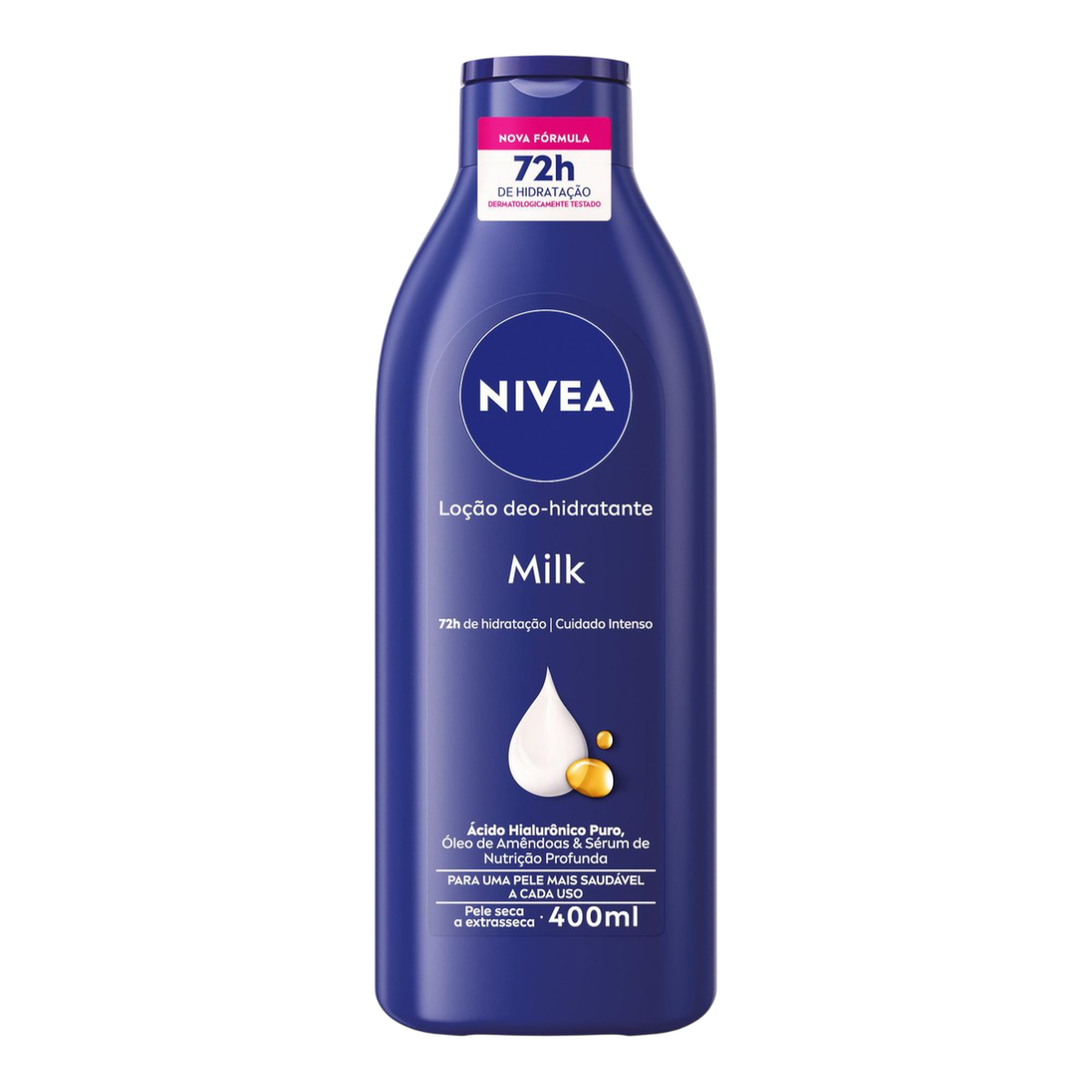 Lo&ccedil;&atilde;o Deo-Hidratante Nivea Milk Frasco 400ml