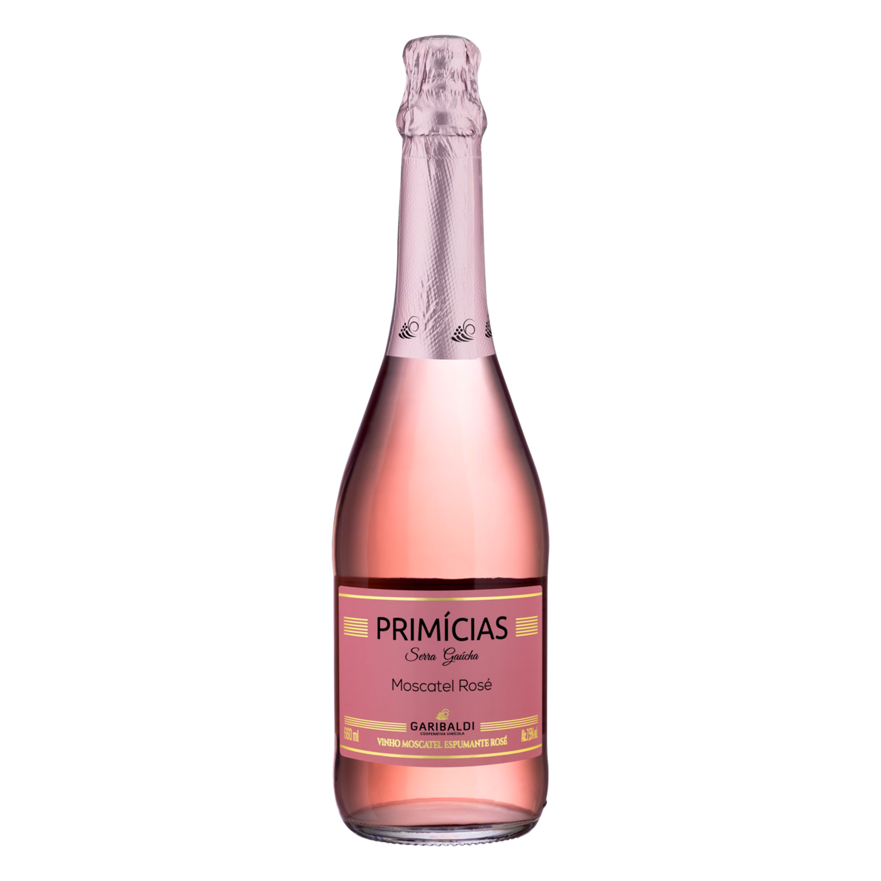 Espumante Rosé Moscatel Primícias Garibaldi Garrafa 660ml