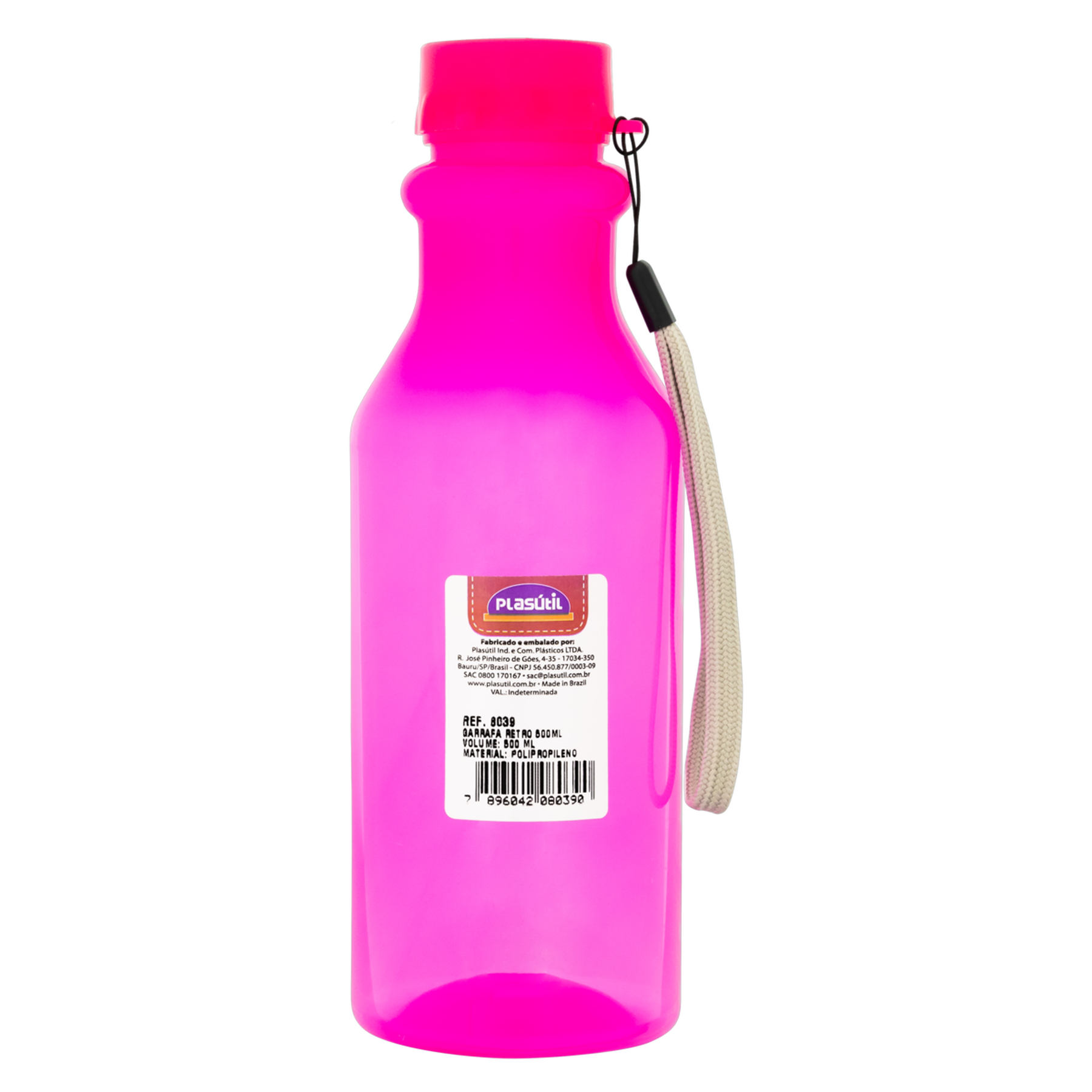 Garrafa Retrô Plasútil 500ml