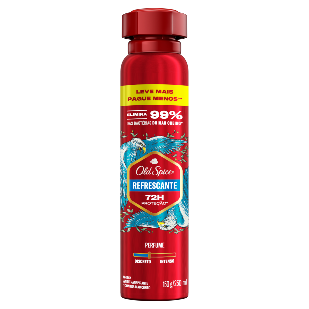 Antitranspirante Aerossol Refrescante Old Spice 250ml Spray Leve Mais Pague Menos