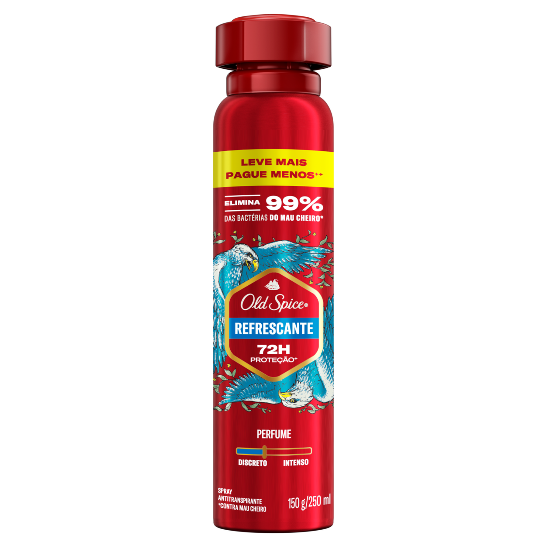 Antitranspirante Aerossol Refrescante Old Spice 250ml Spray Leve Mais Pague Menos