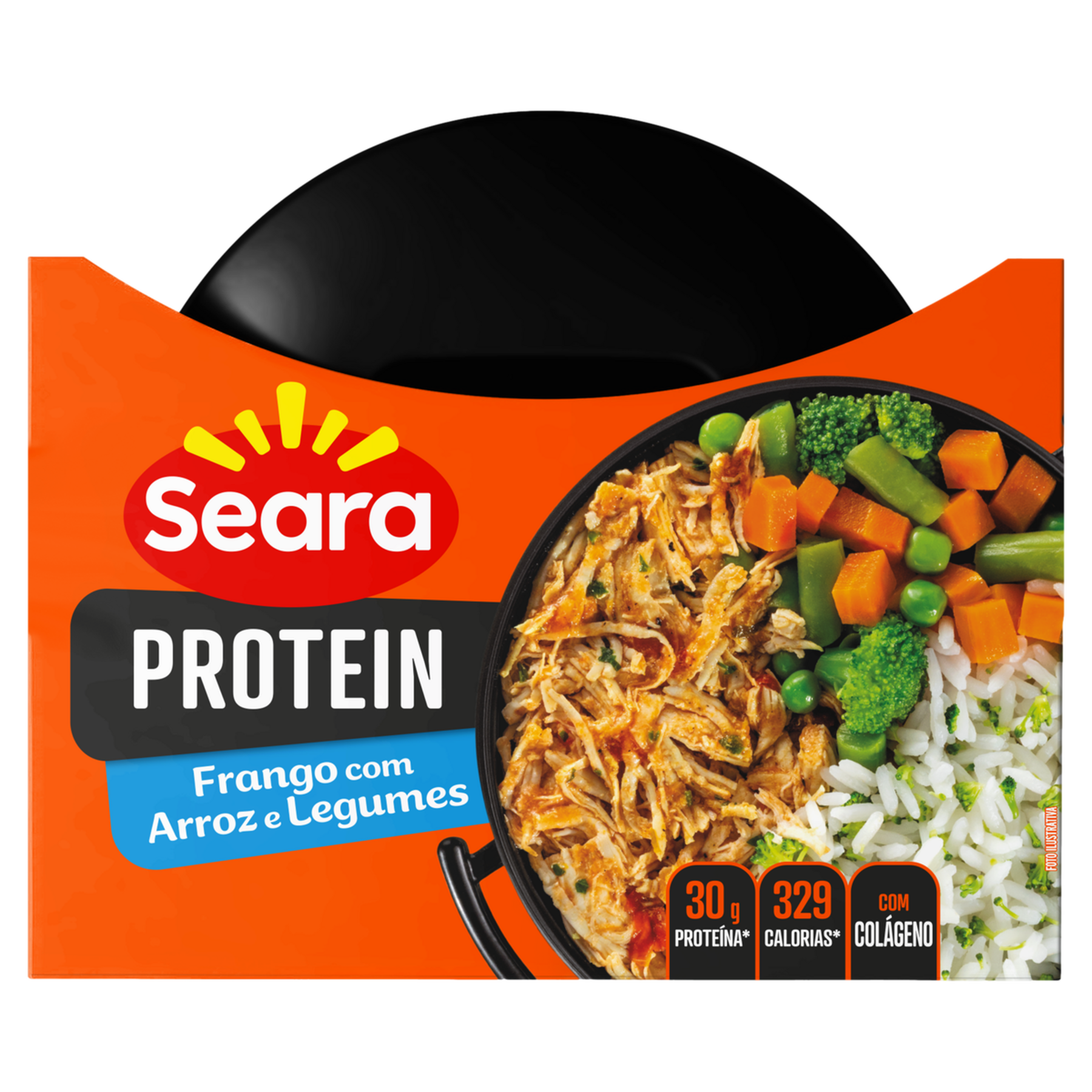 Frango com Arroz e Legumes Protein Seara Pote 270g
