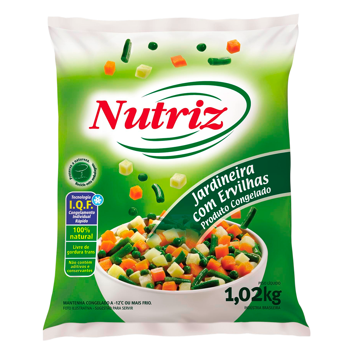 Jardineira com Ervilha Congelada Nutriz Pacote 1kg