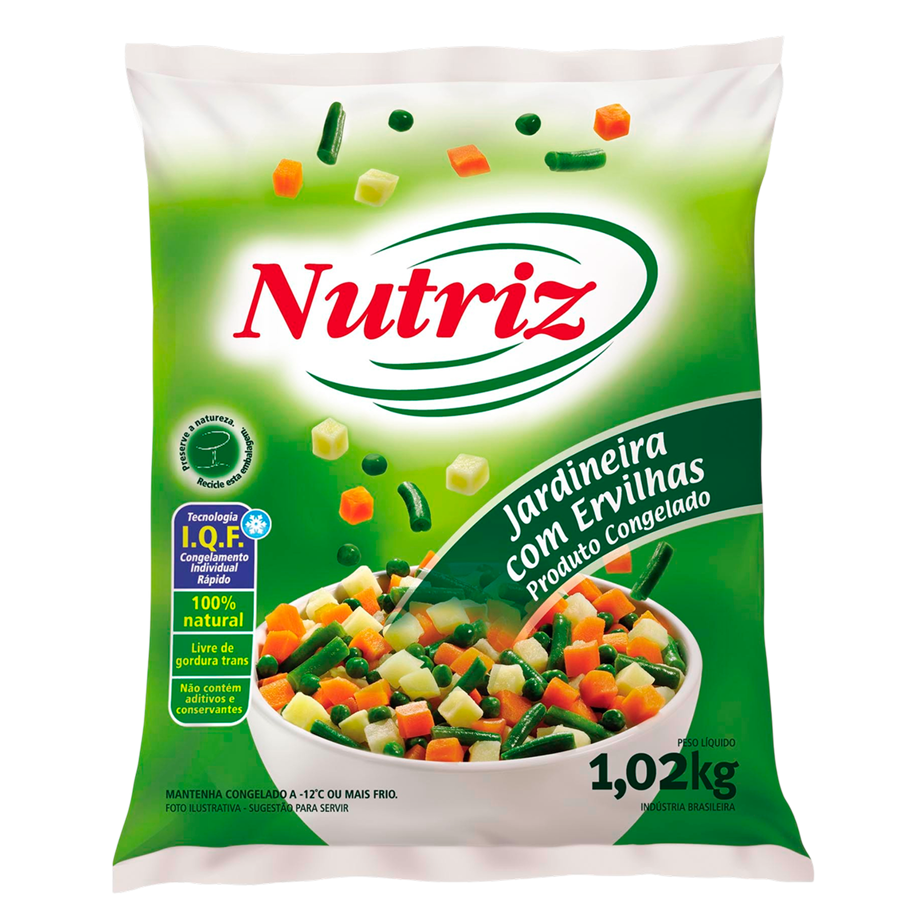 Jardineira com Ervilha Congelada Nutriz Pacote 1kg