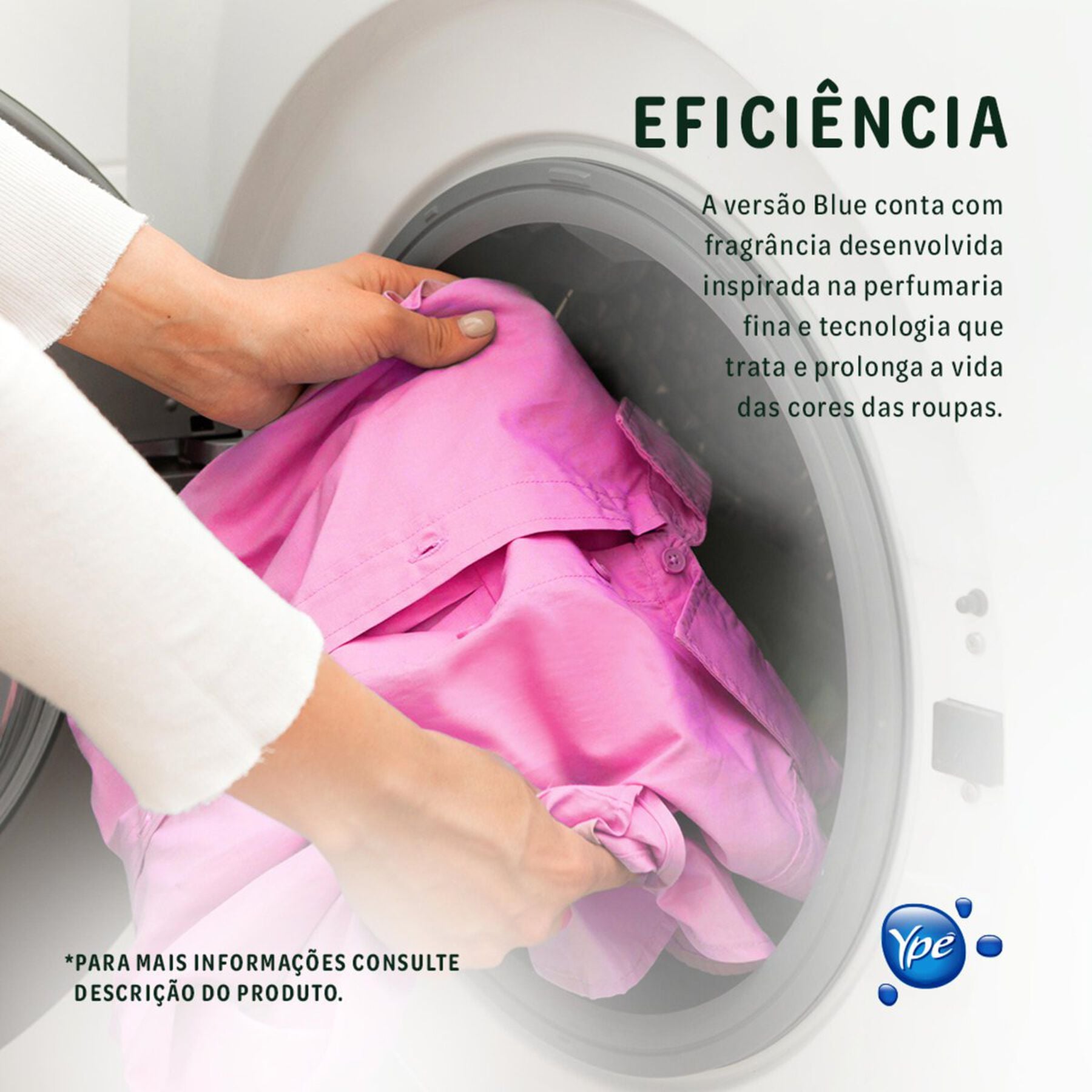 Amaciante de Roupa Concentrado Blue Garden Yp&ecirc; Pouch 900ml Refil Econ&ocirc;mico