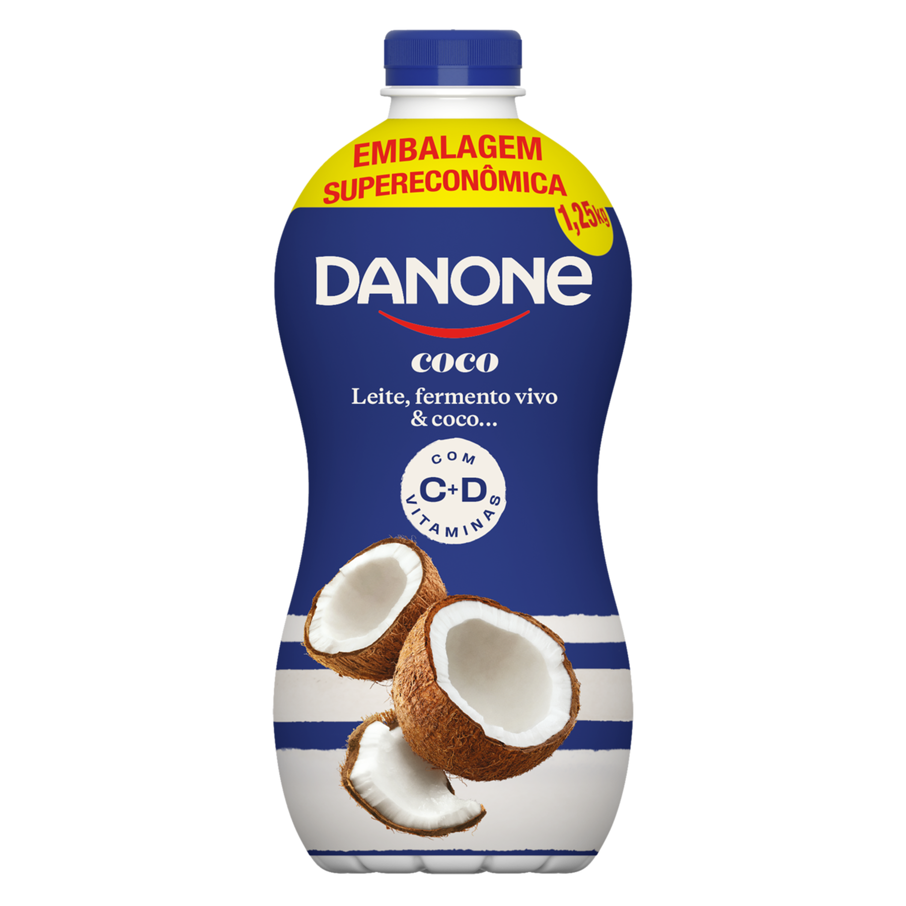Iogurte Parcialmente Desnatado Coco Danone Garrafa 1,25kg