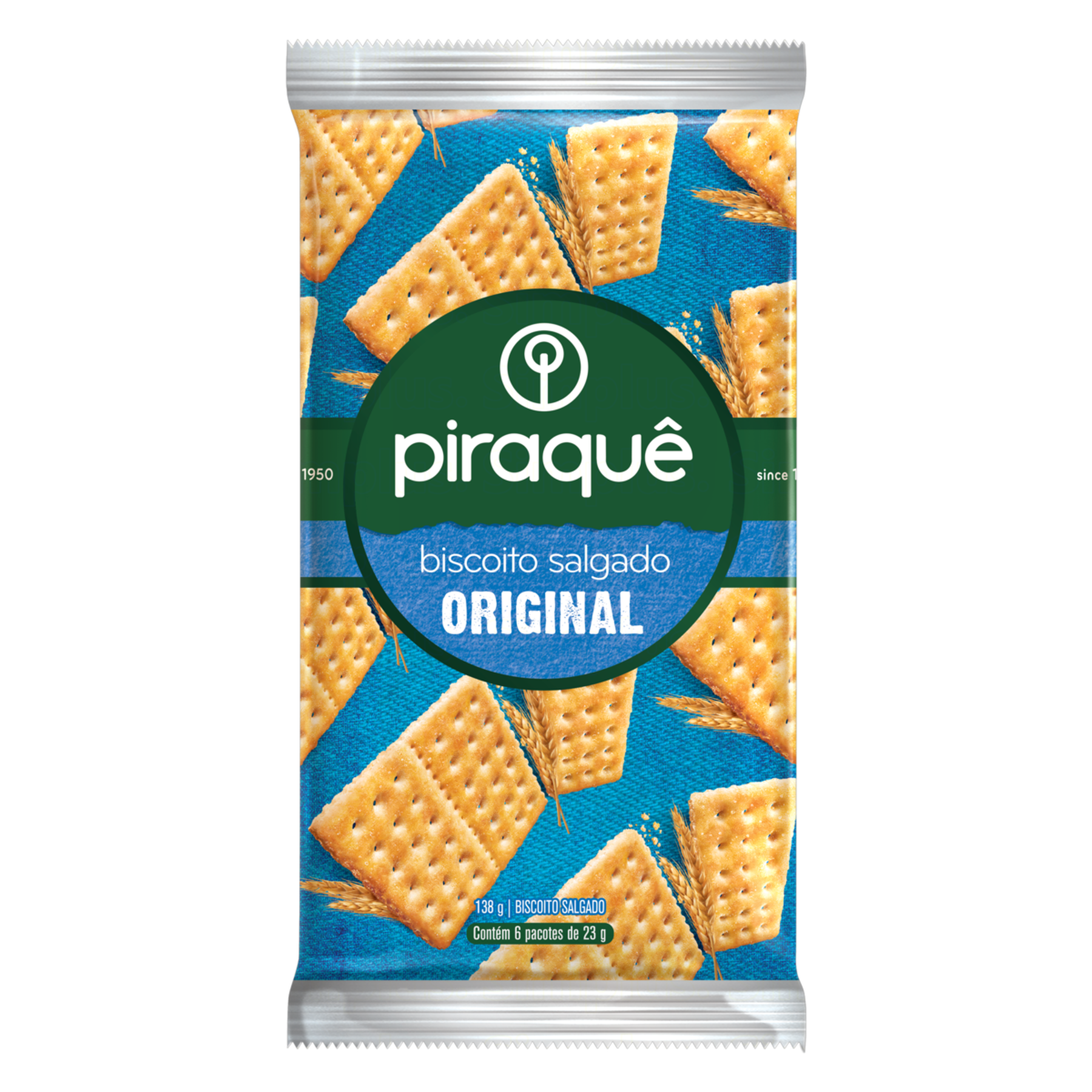 Biscoito Original Piraquê Pacote 138g C/6 Unidades